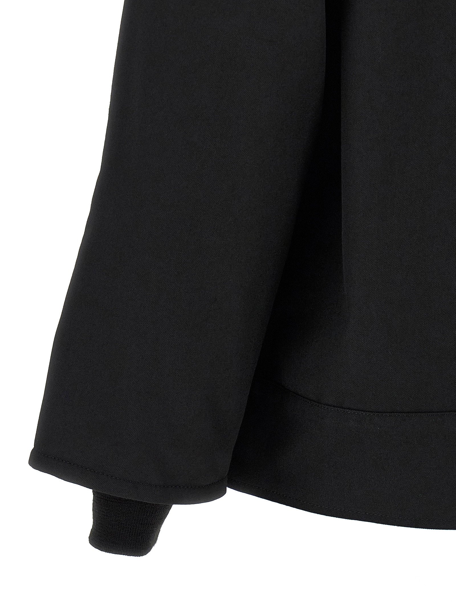 Comme des Garçons Homme Wool Blend Overshirt Black Jackets Comme Des Garҫons Homme