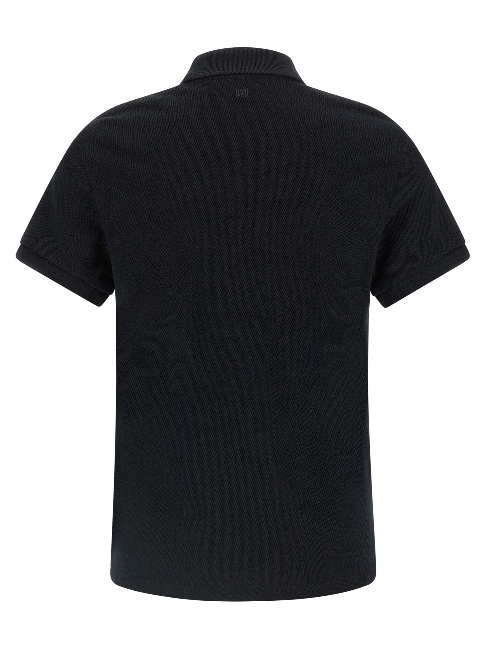 Ami Paris Ami de Coeur Polo Shirt Black-thumbmail-2
