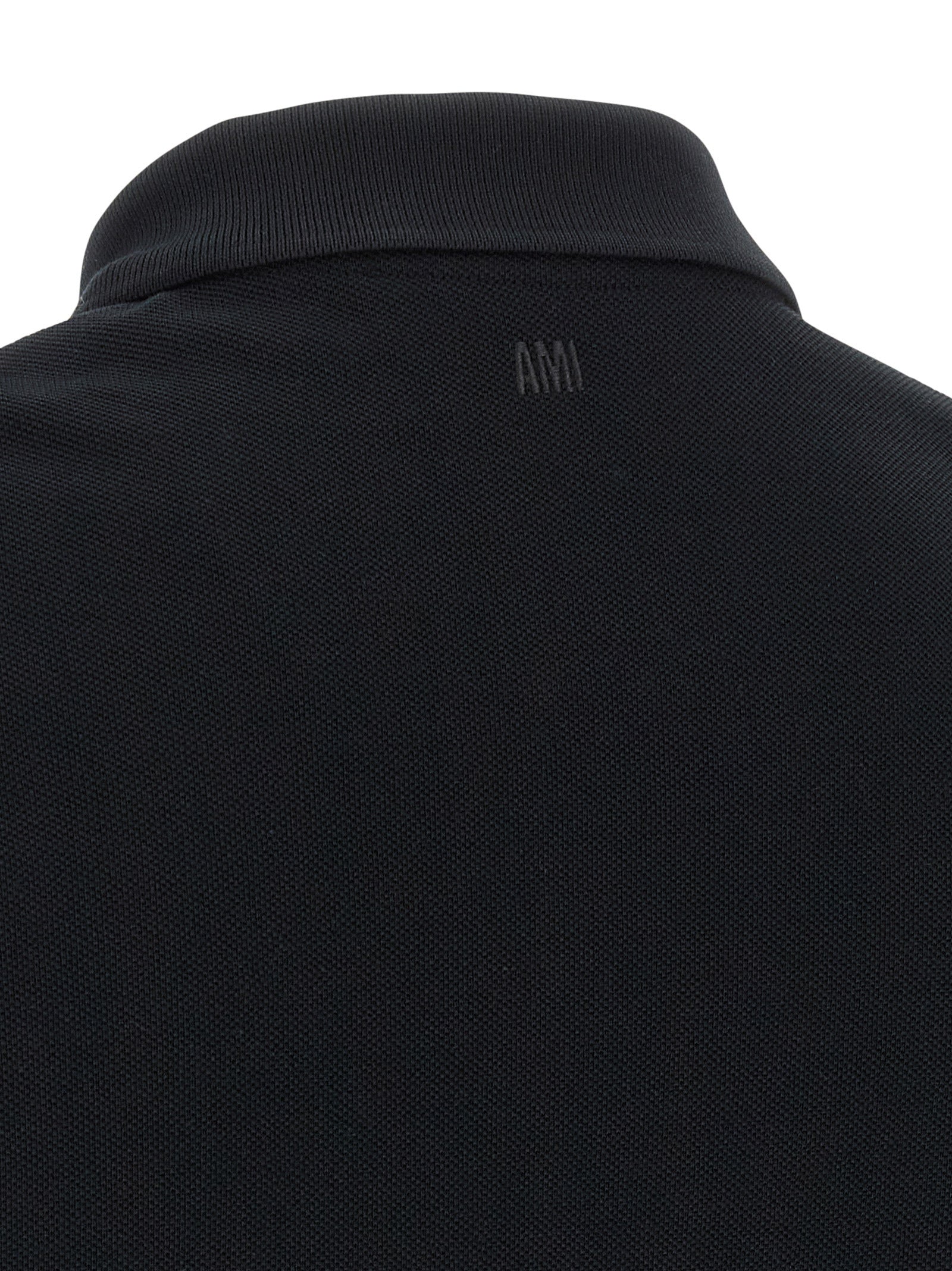 Ami Paris Ami de Coeur Polo Shirt Black-thumbmail-4
