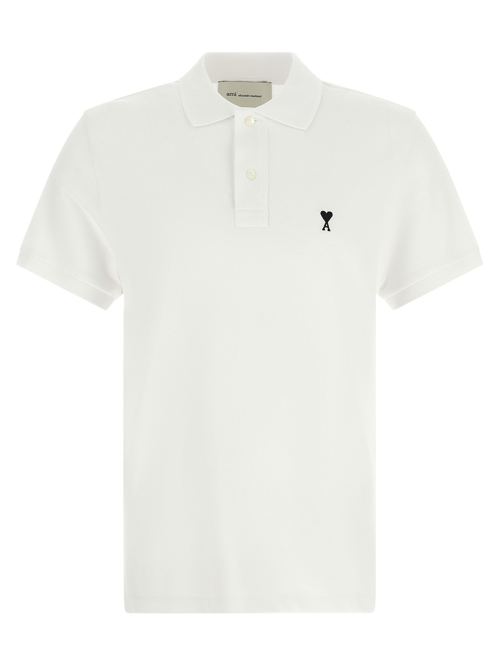 Ami Paris Ami De Coeur Polo Shirt White