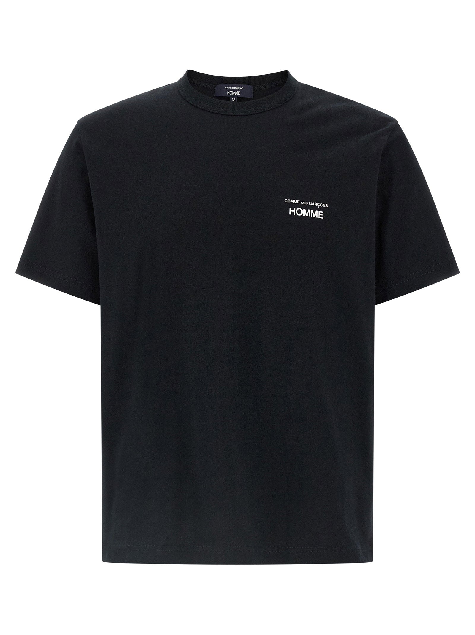 Comme des Garçons Homme Katoenen Logo Print T-shirt Zwart-thumbmail-1