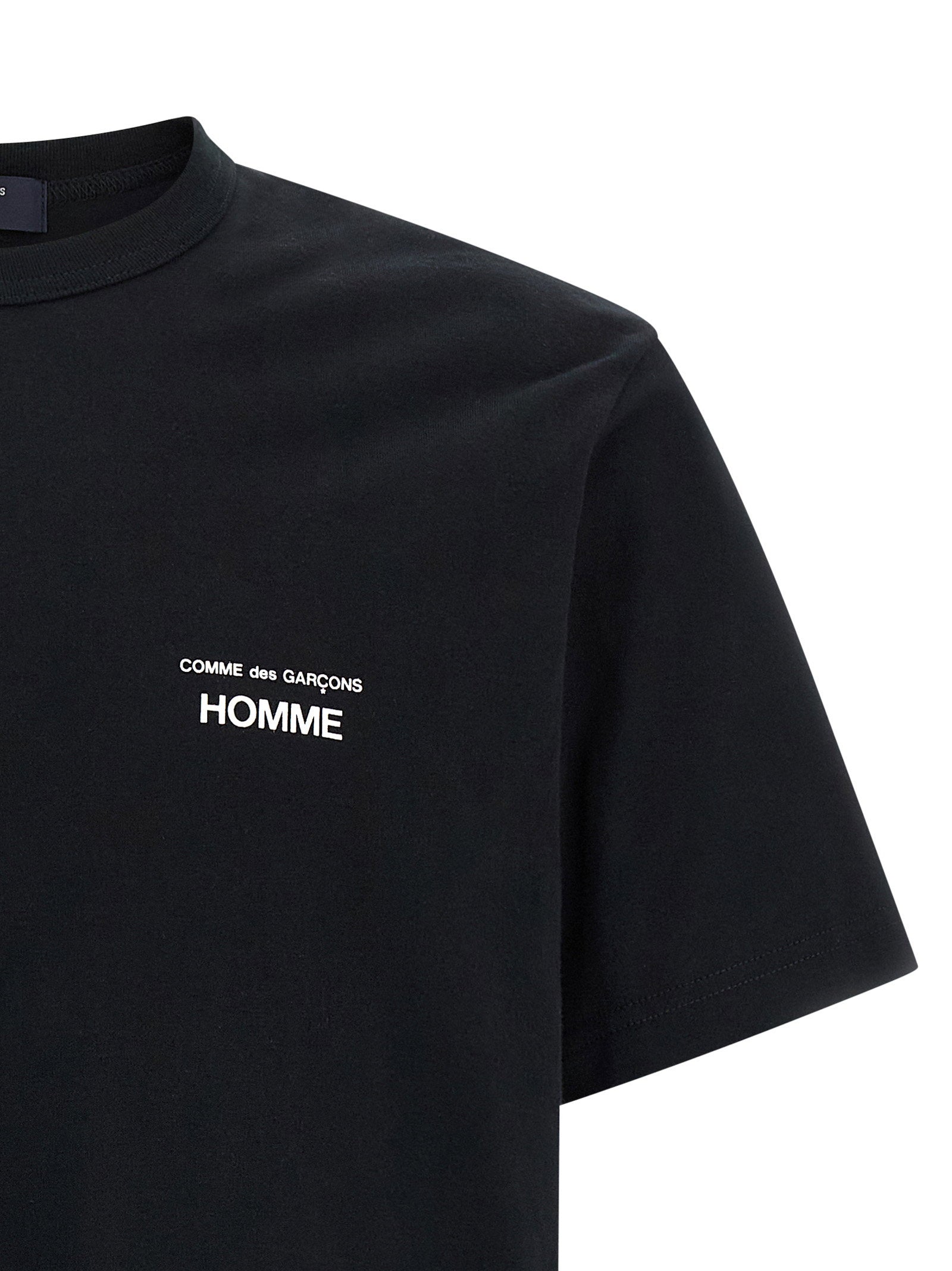Comme des Garçons Homme Katoenen Logo Print T-shirt Zwart-thumbmail-3