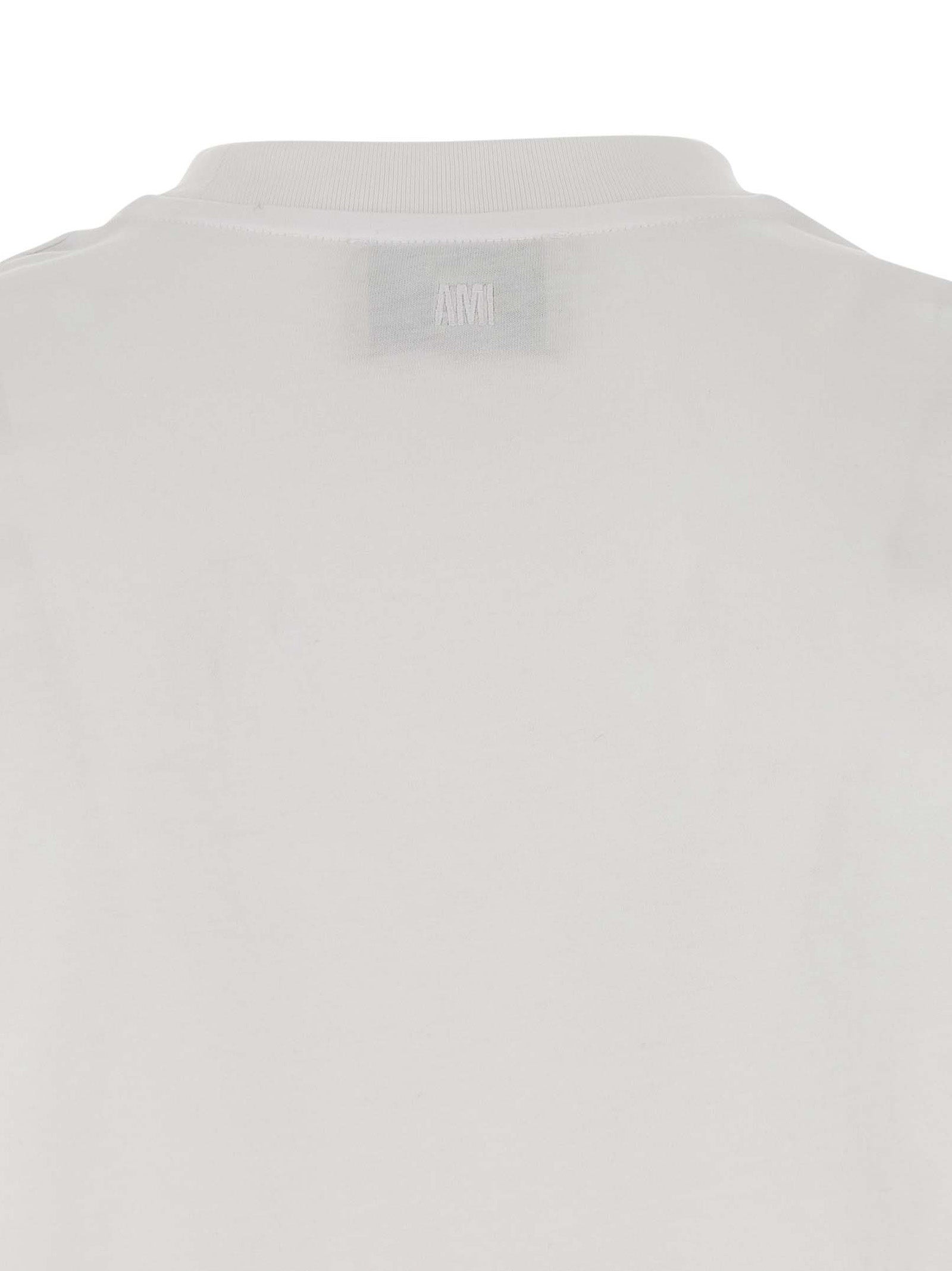 Ami Paris Ami de Coeur T-shirt Wit-thumbmail-4