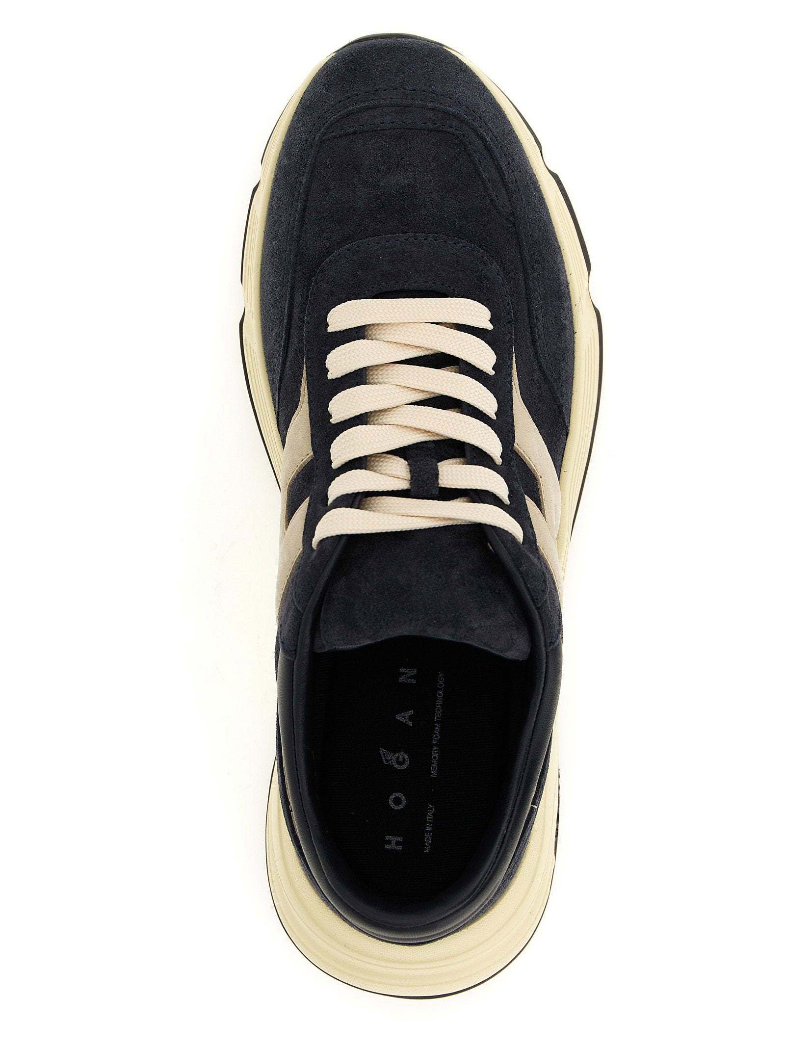 Hogan Hyperlight Sneakers donkerblauw - achteraanzicht met versterkte hiel