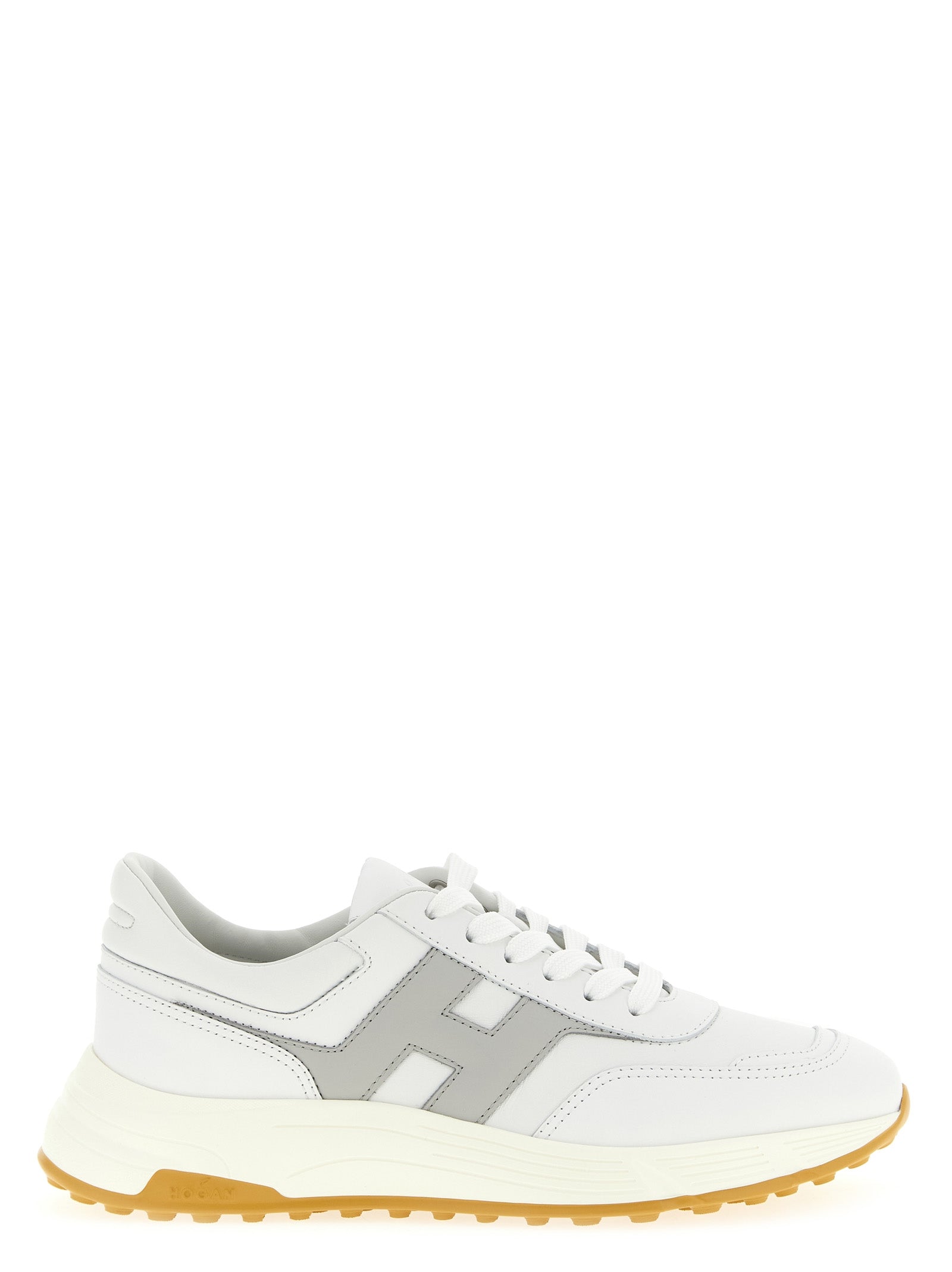 Hogan Hyperlight Smooth Leather White/Grey Sneakers