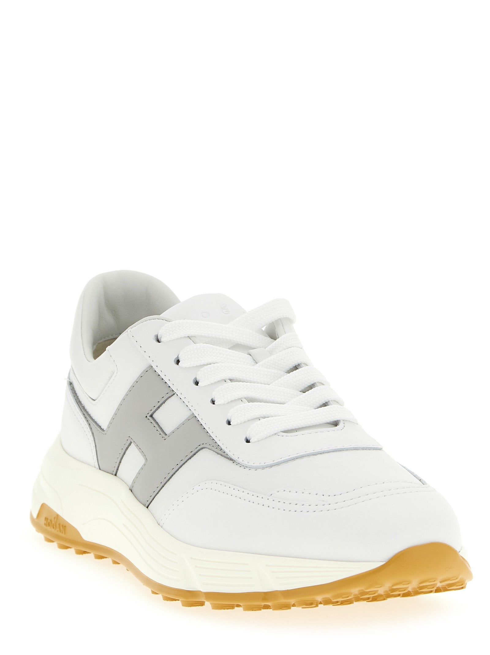 Hogan Hyperlight Smooth Leather White/Grey Sneakers