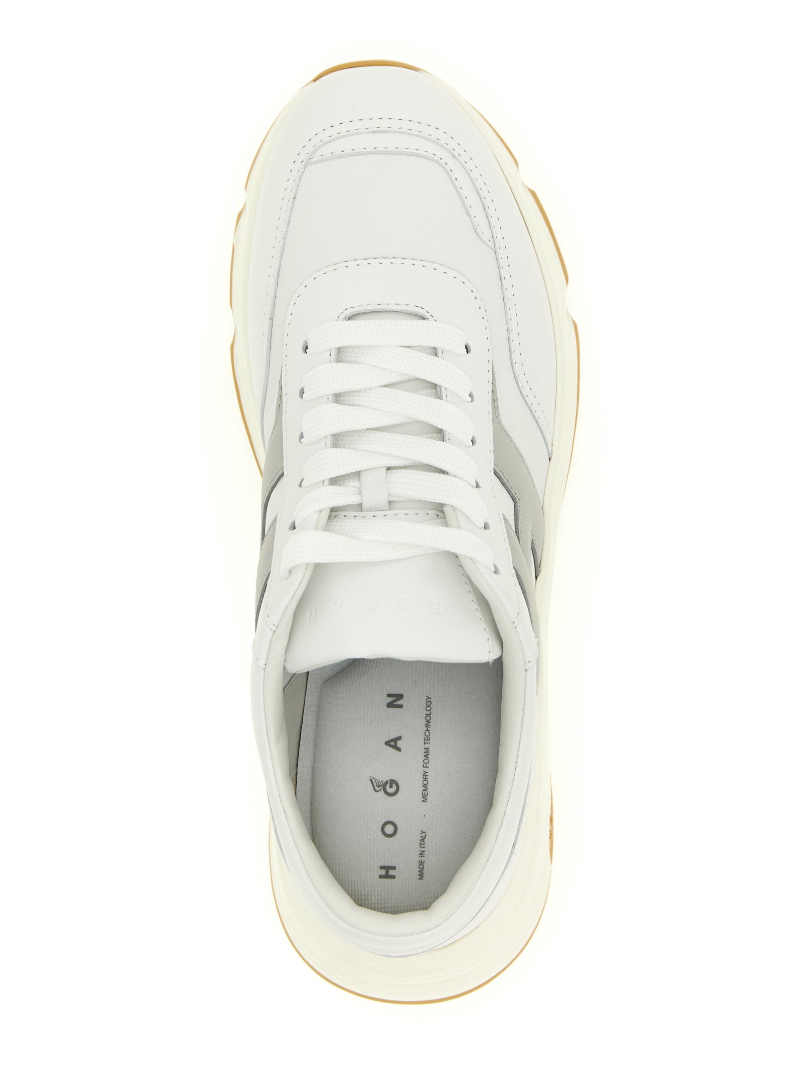 Hogan Hyperlight leren sneaker wit bovenaanzicht