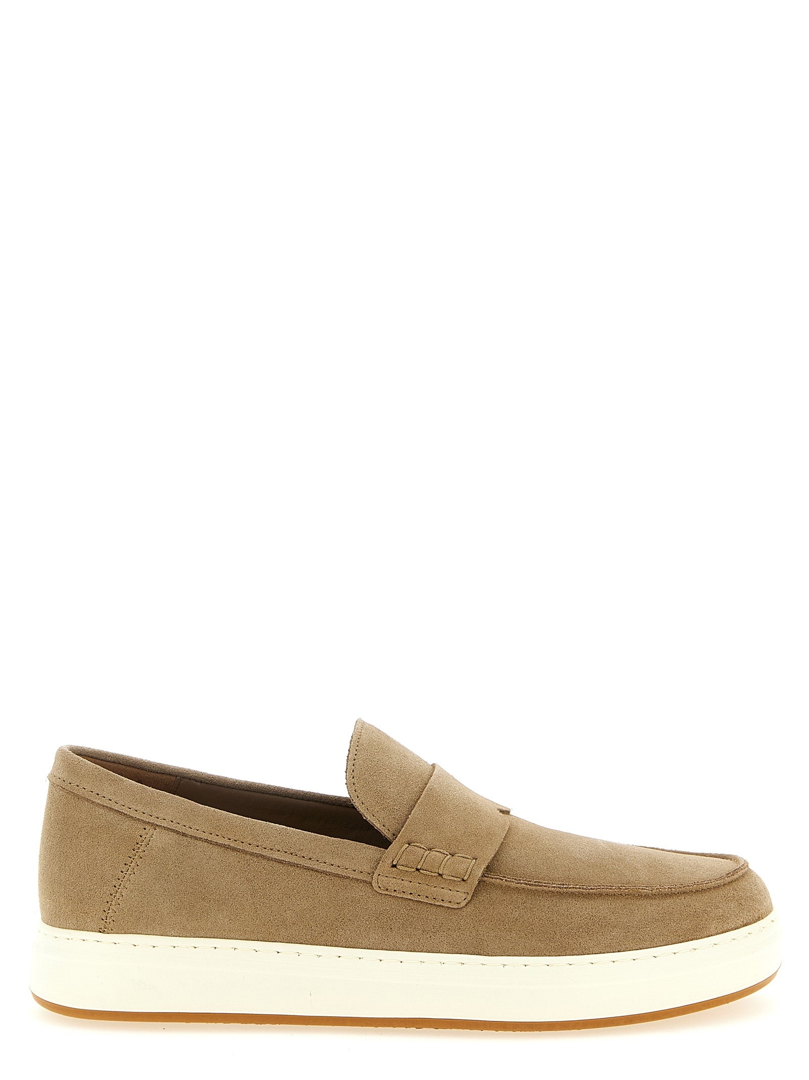 Hogan H668 H-Tv Suede Beige Loafers