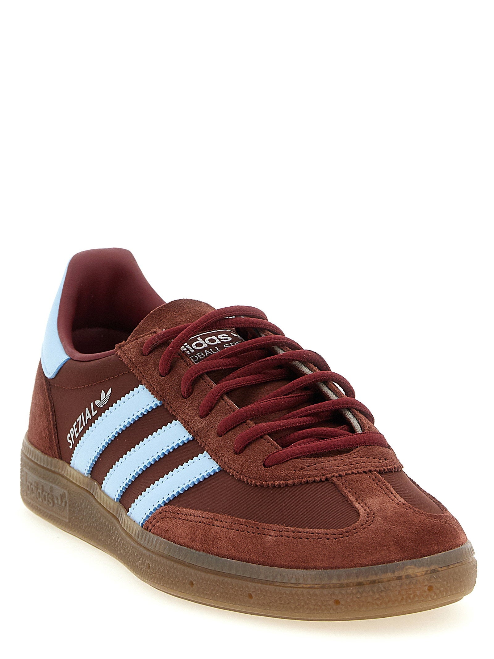 Adidas Originals Handball Spezial Fox Brown, bovenaanzicht met T-vormige neus