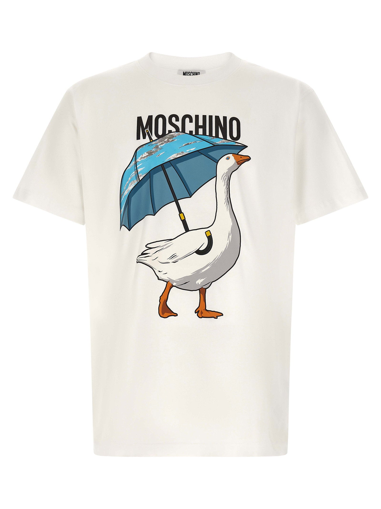 Moschino Goose T-shirt Wit Topwear Moschino