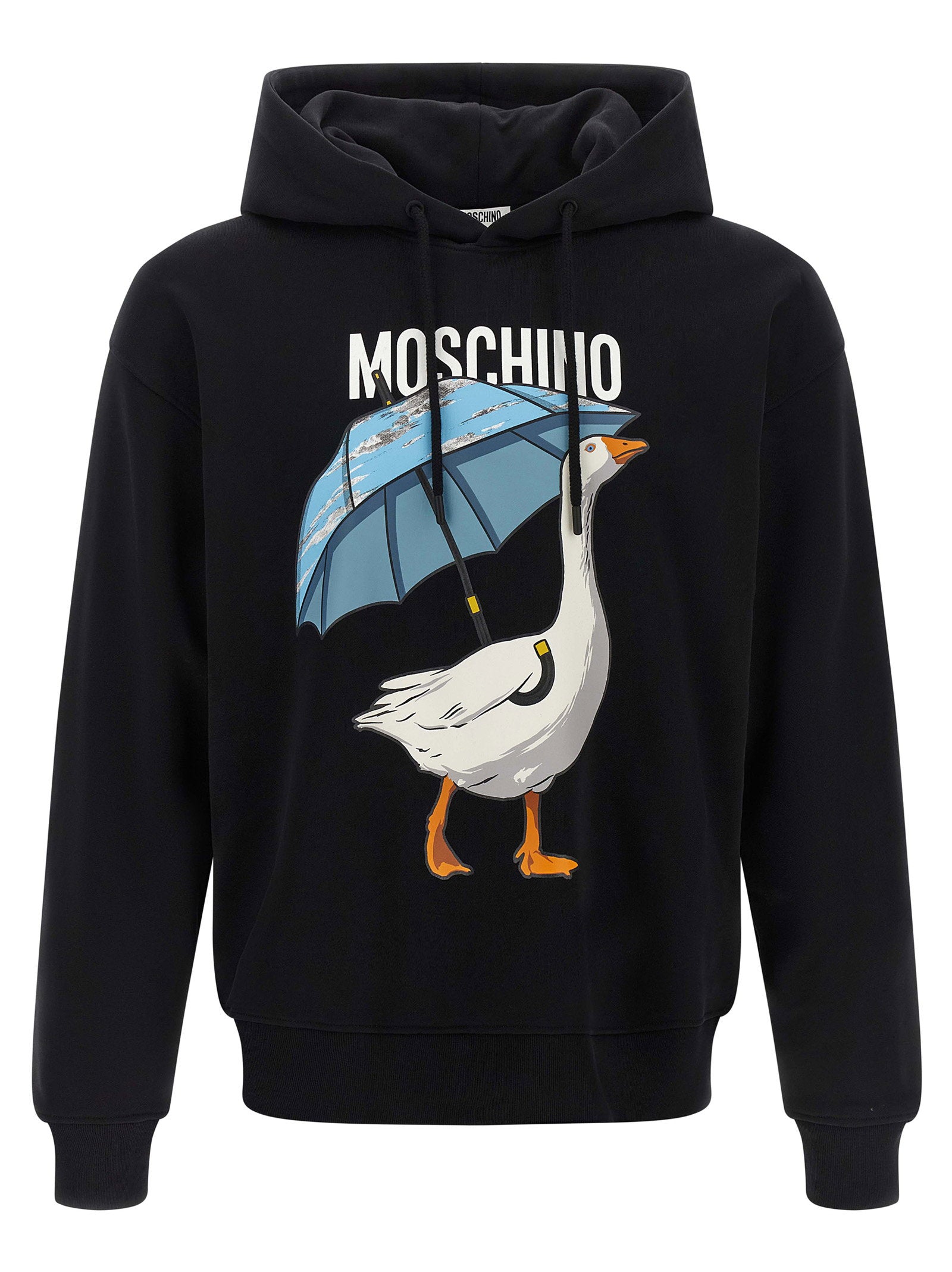 Moschino Goose Hoodie Zwart Topwear Moschino