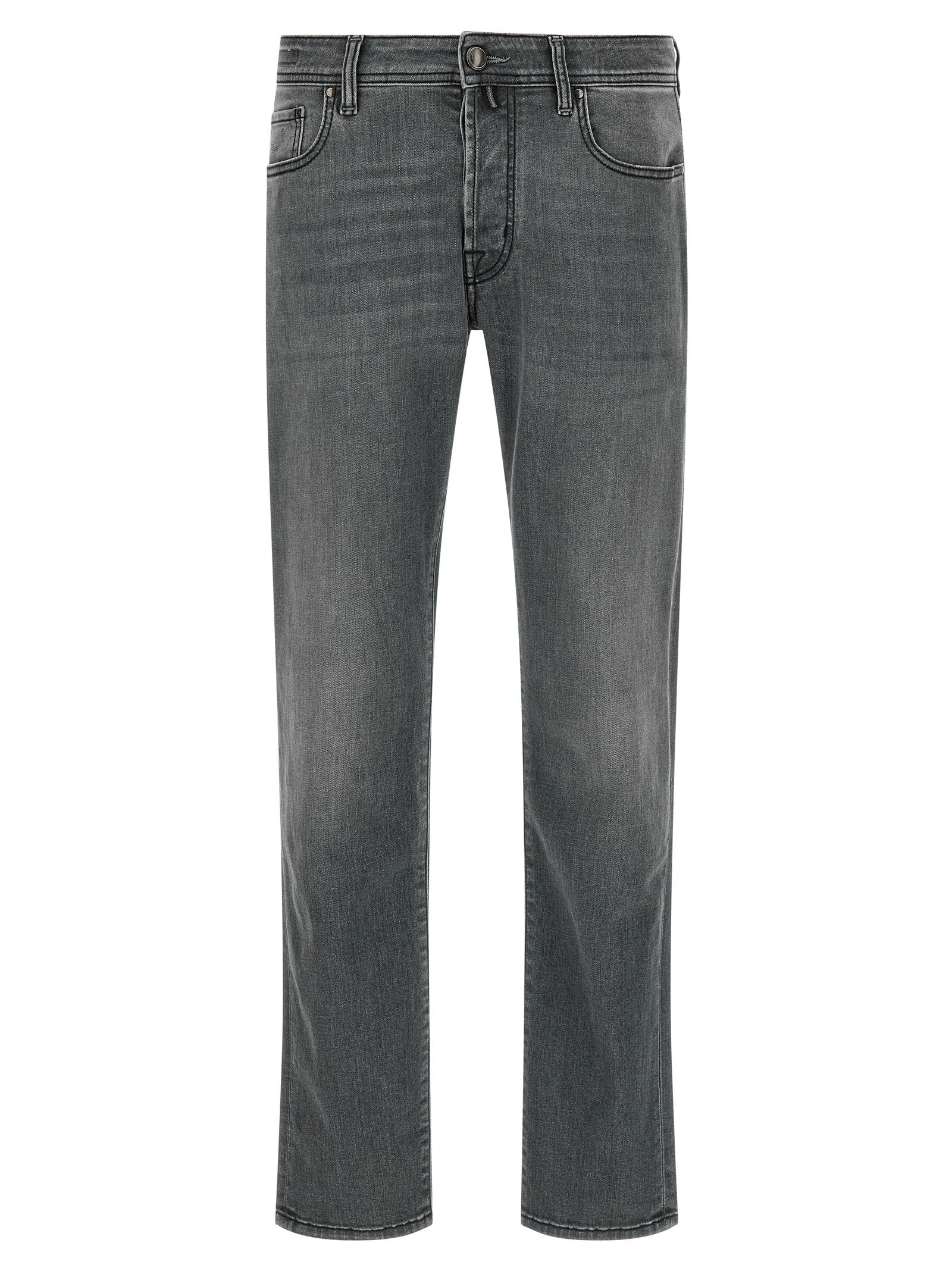 Jacob Cohën Bard Jeans in grijs, vooraanzicht