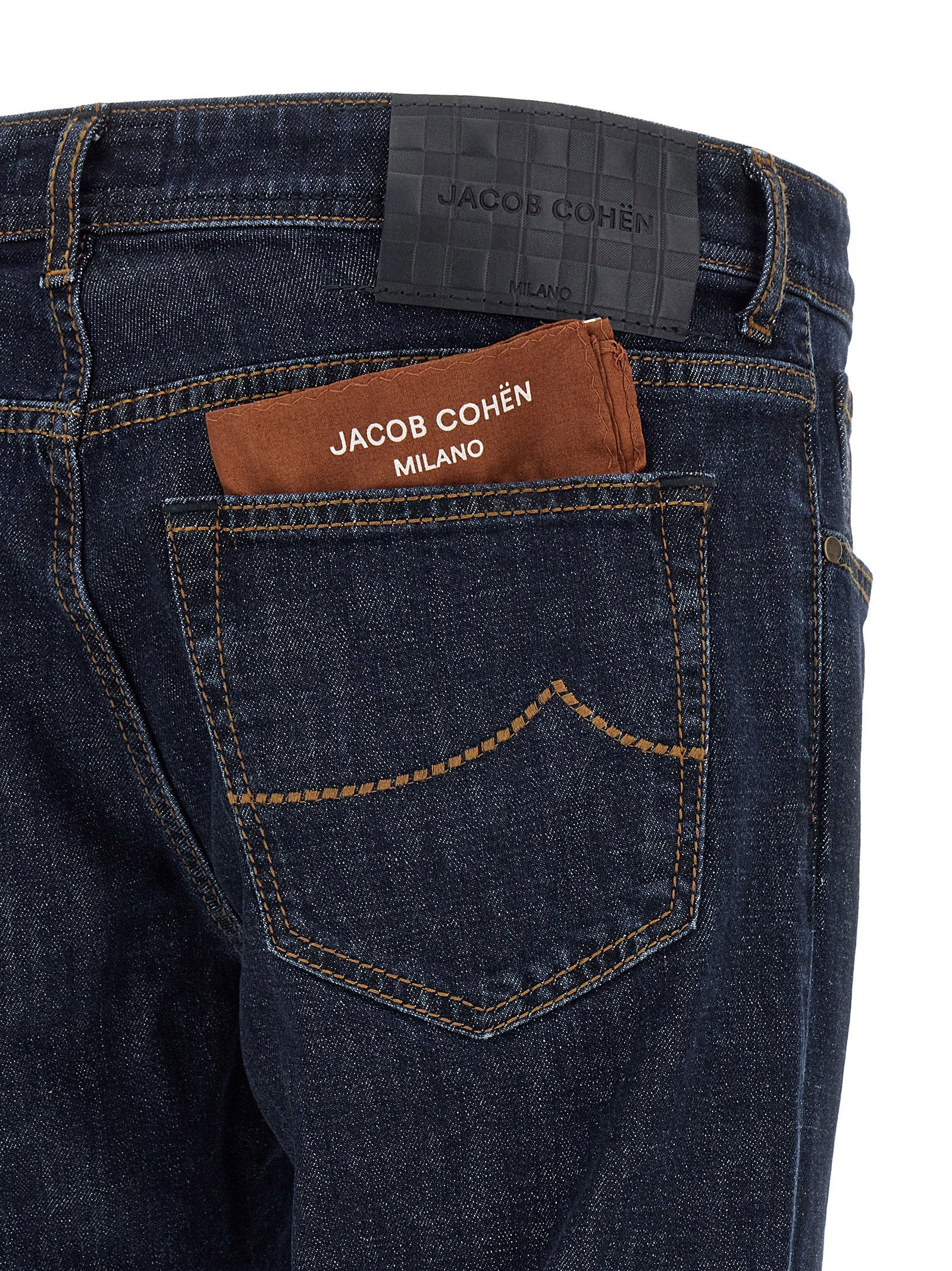 Jacob Cohen Bard Slim Fit Jeans Donkerblauw-thumbmail-4