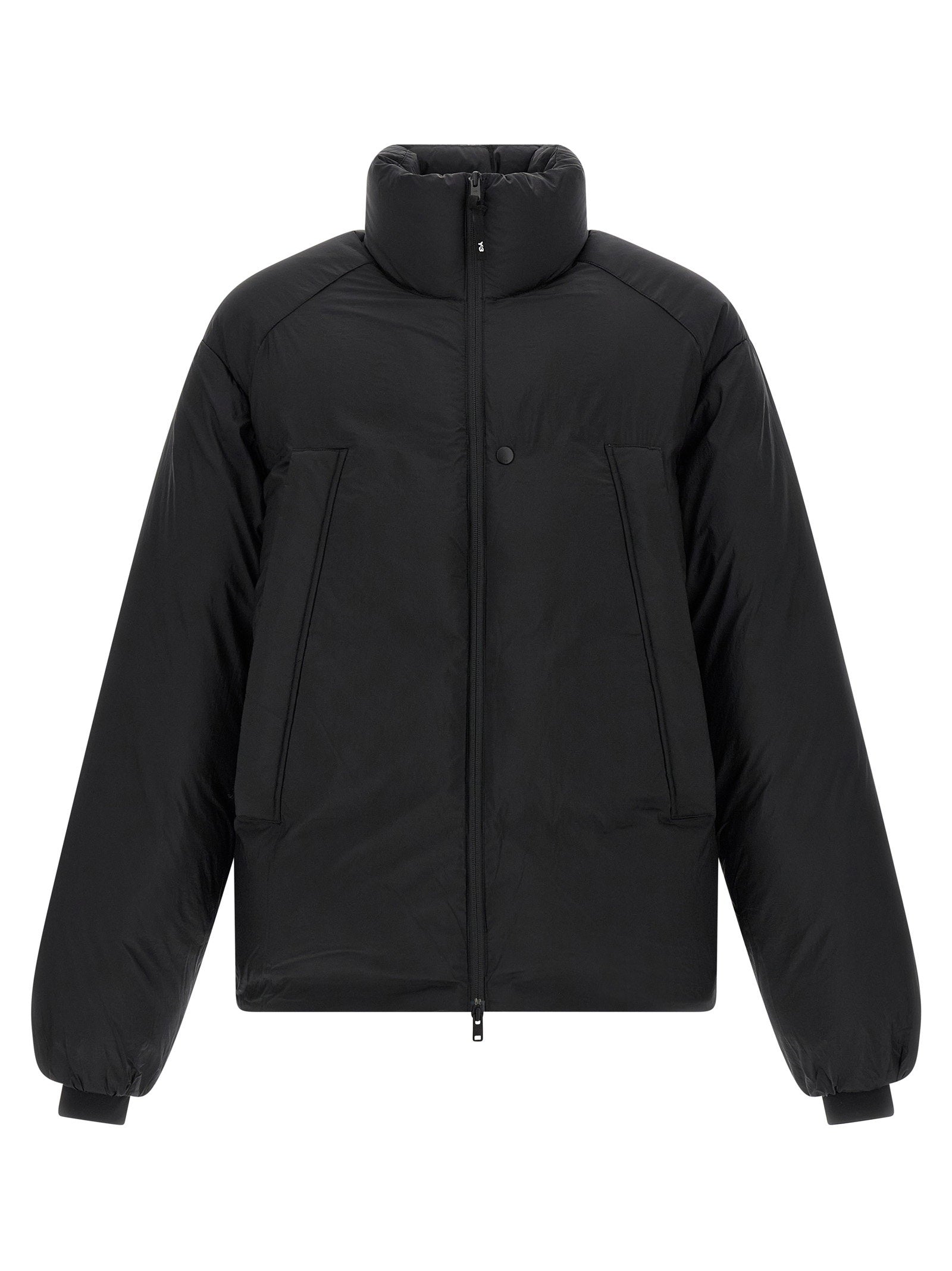 Y-3 Puffer Down Jacket zwart, vooraanzicht