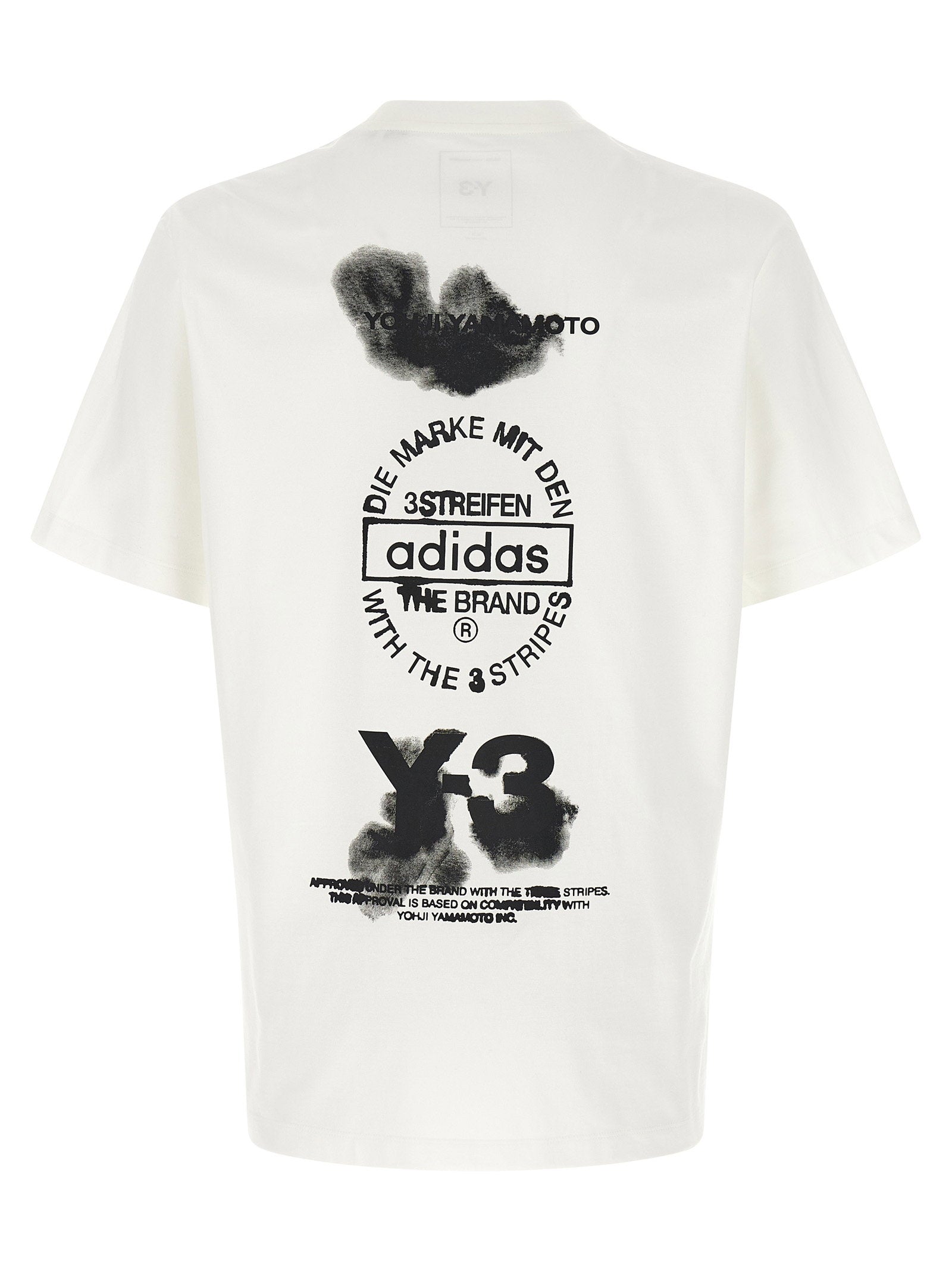 Y-3 Graphic Back Print T-shirt Wit-thumbmail-2