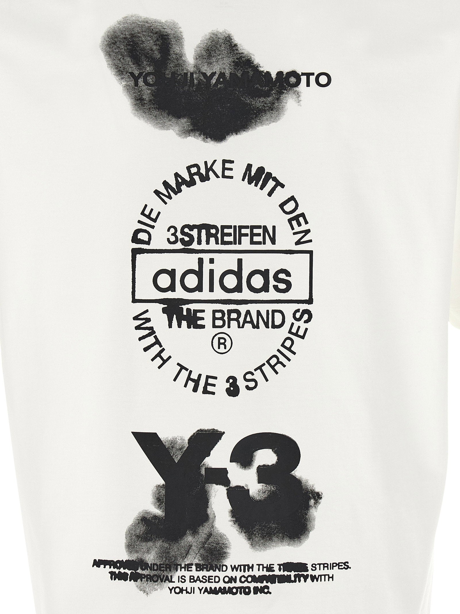 Y-3 Graphic Back Print T-shirt Wit-thumbmail-4