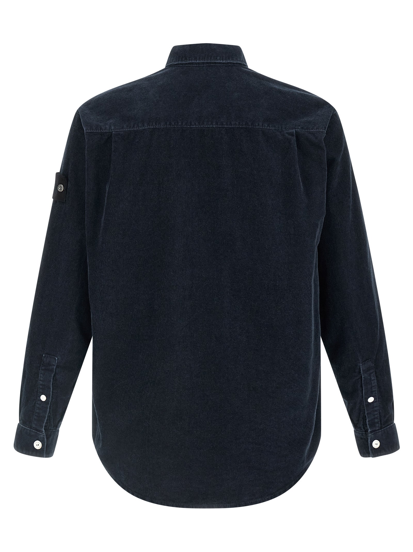 Stone Island 1200012 Organic Cotton Corduroy Overshirt Navy