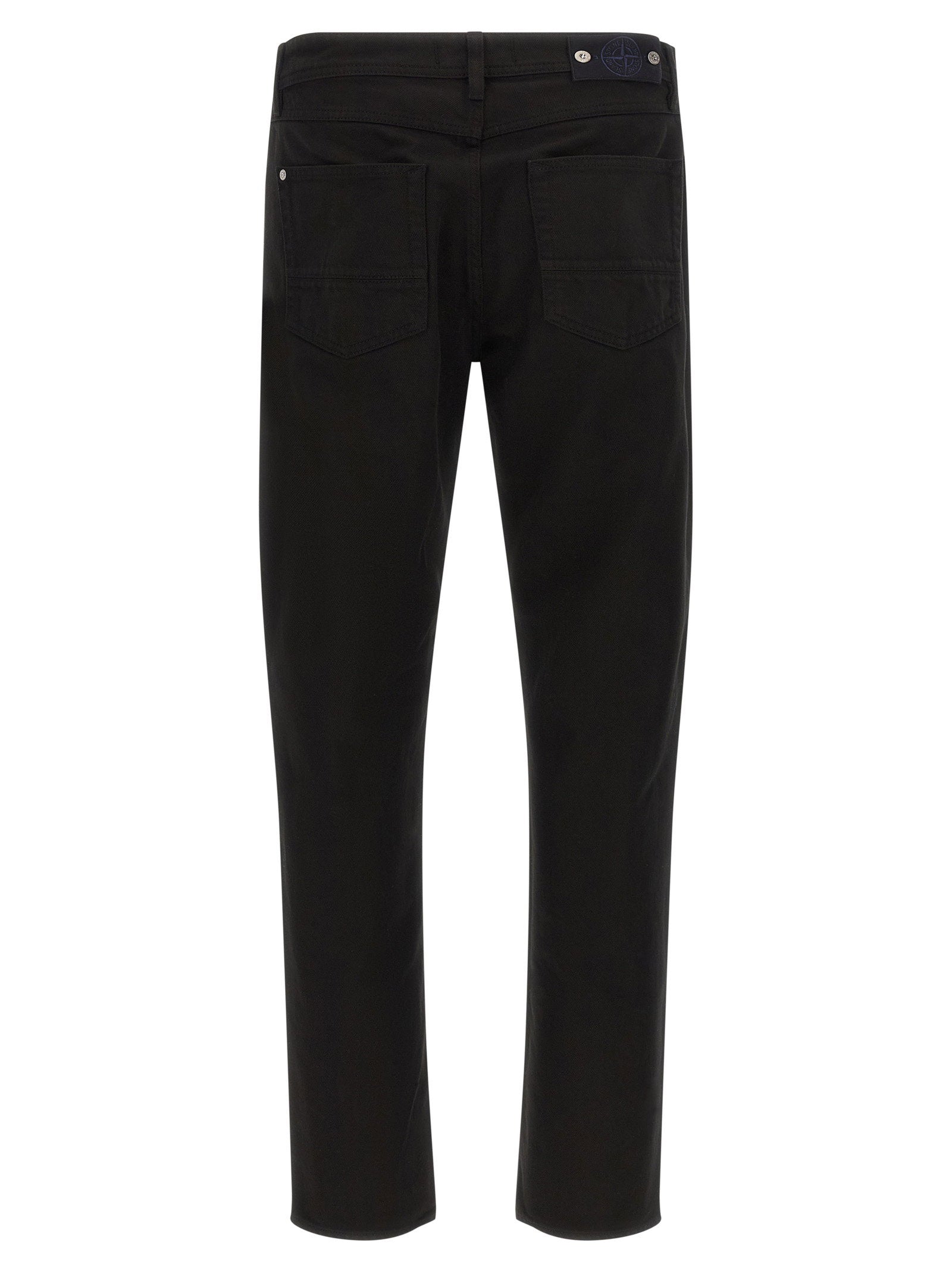 Stone Island J100005 Light Bull Denim-TC Jeans Zwart-thumbmail-2