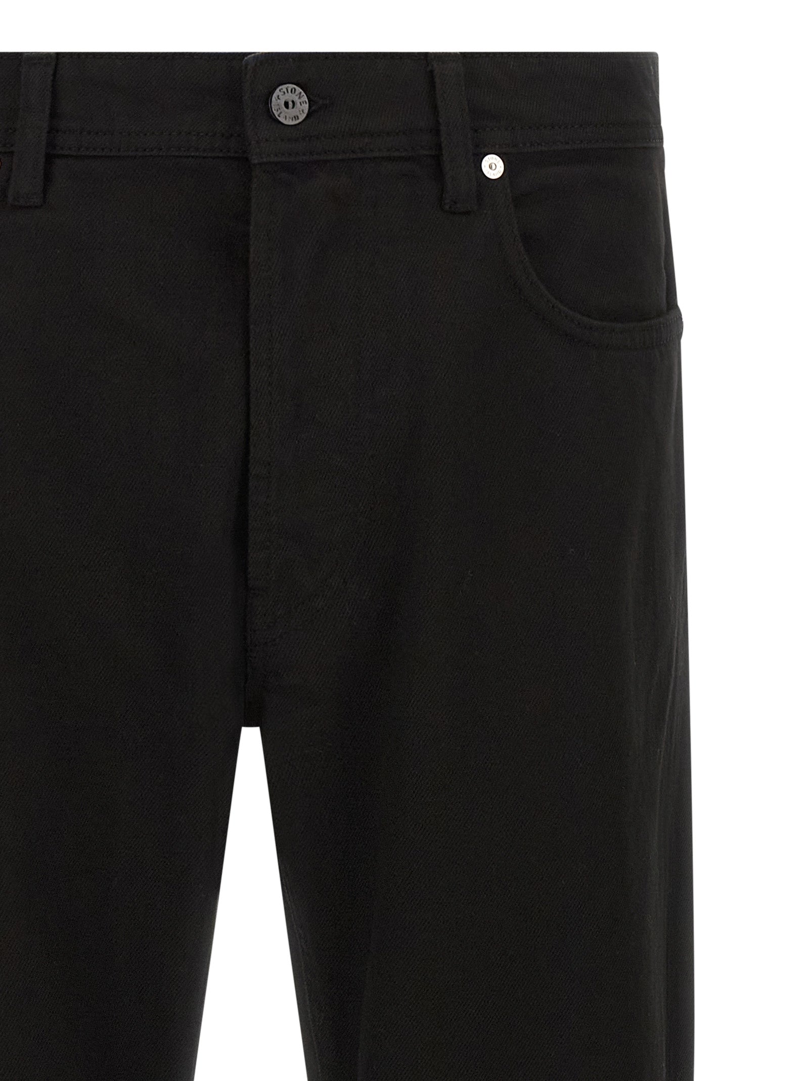 Stone Island Bull Denim Jeans Garment Dyed Black-3