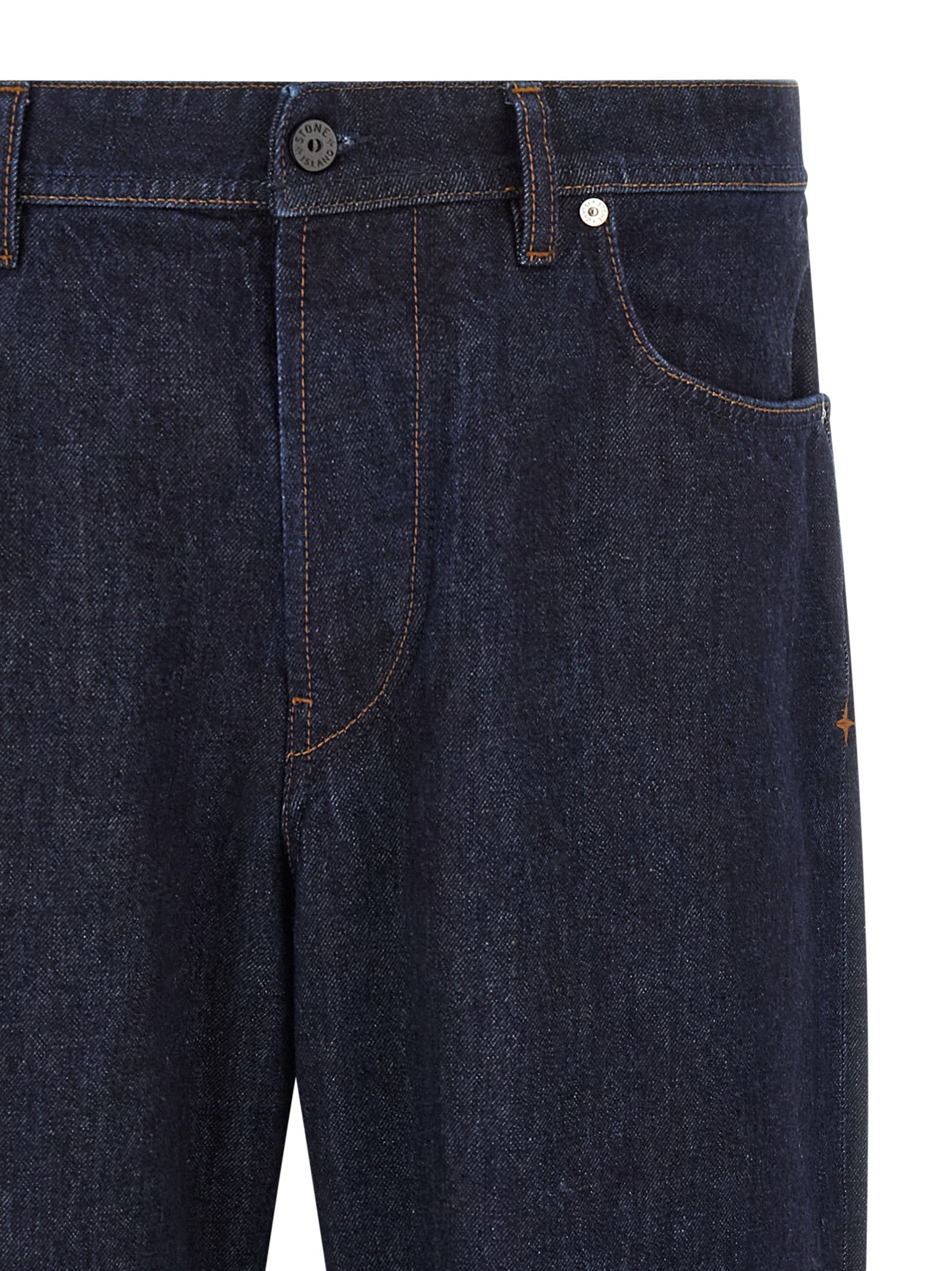Stone Island Indigo Garment-Dyed Denim Jeans-3