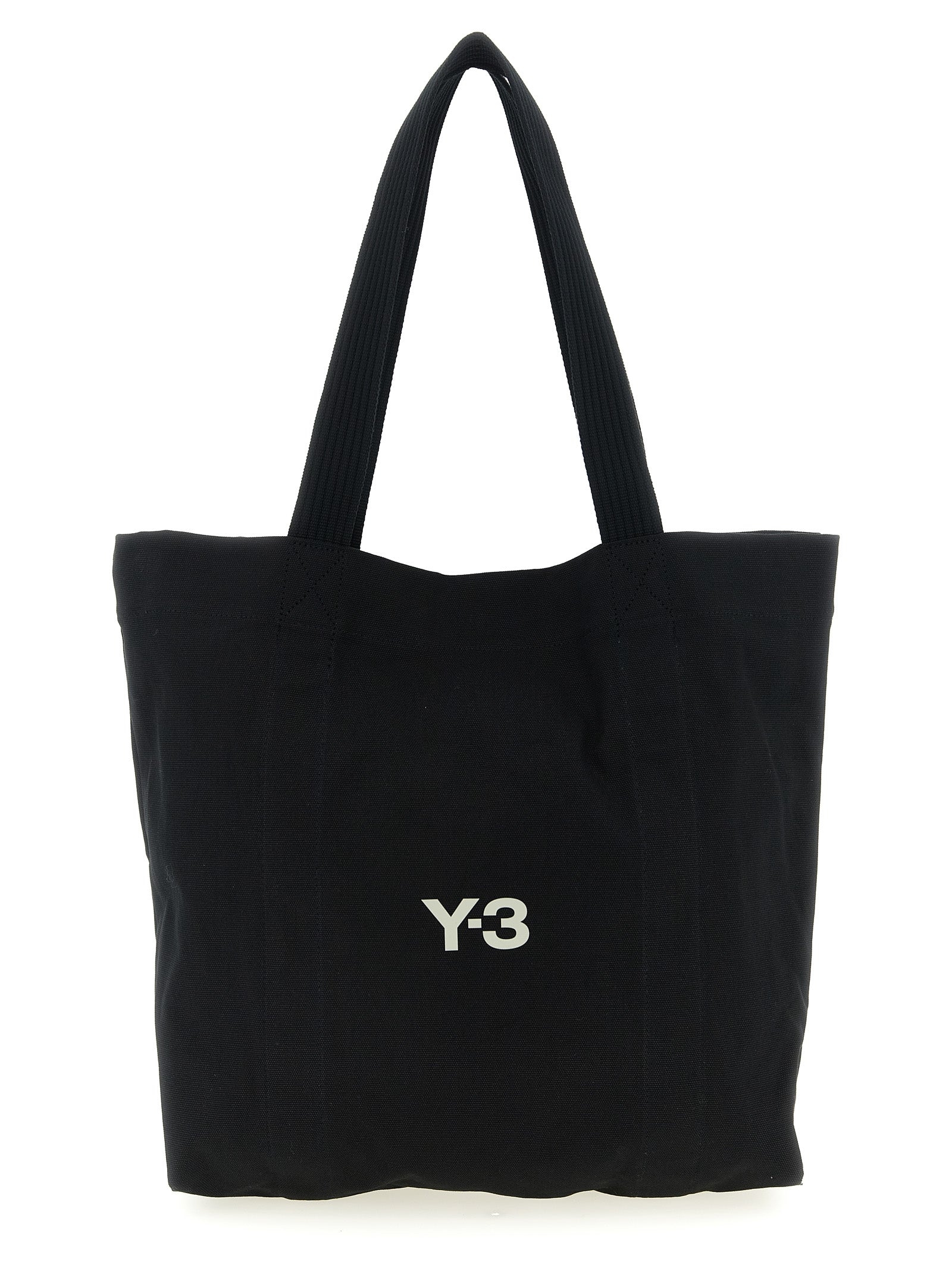 Y-3 Logo Shopping Bag Black
