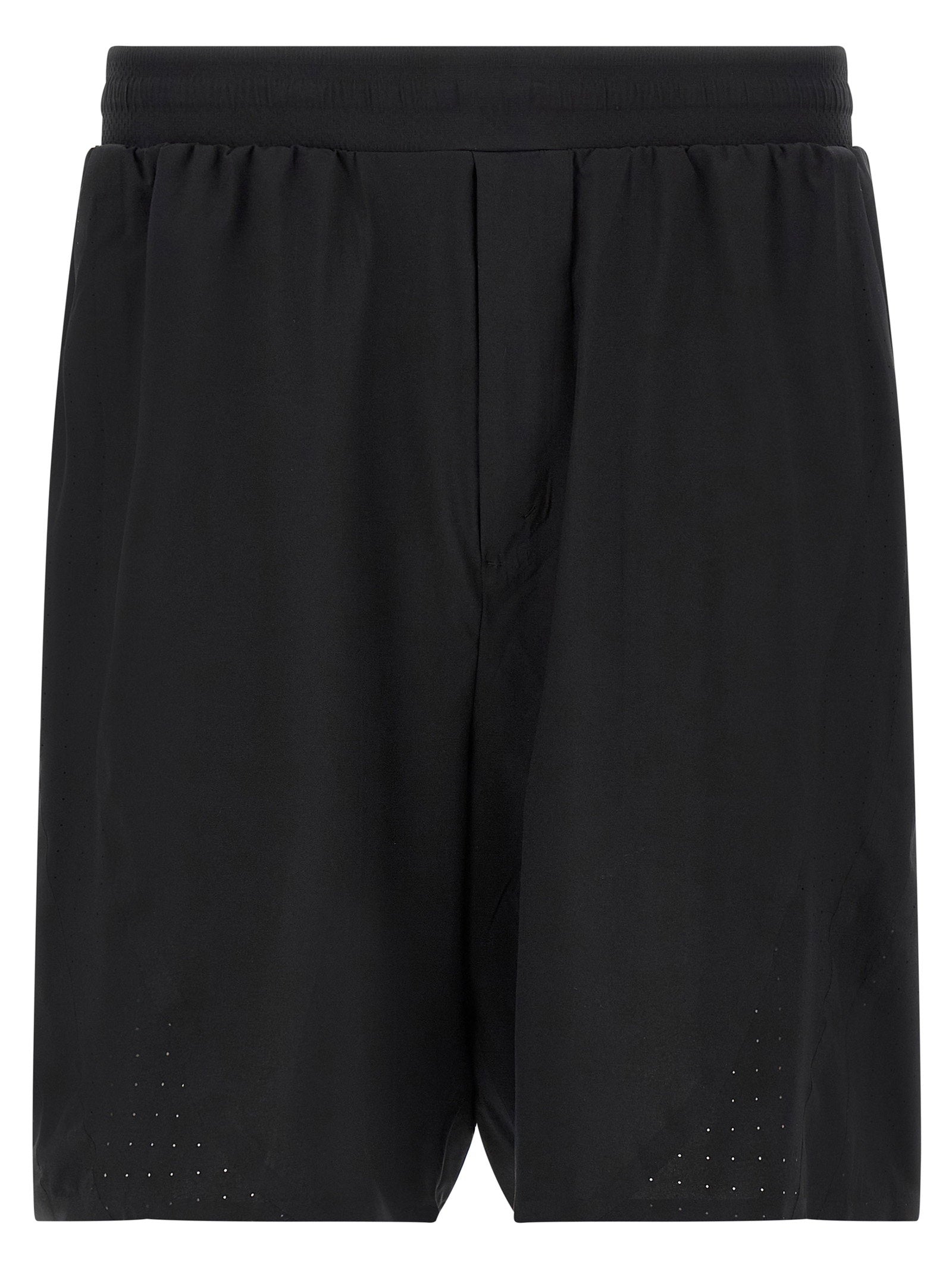 Y-3 Vinyl Logo Bermuda Shorts Zwart