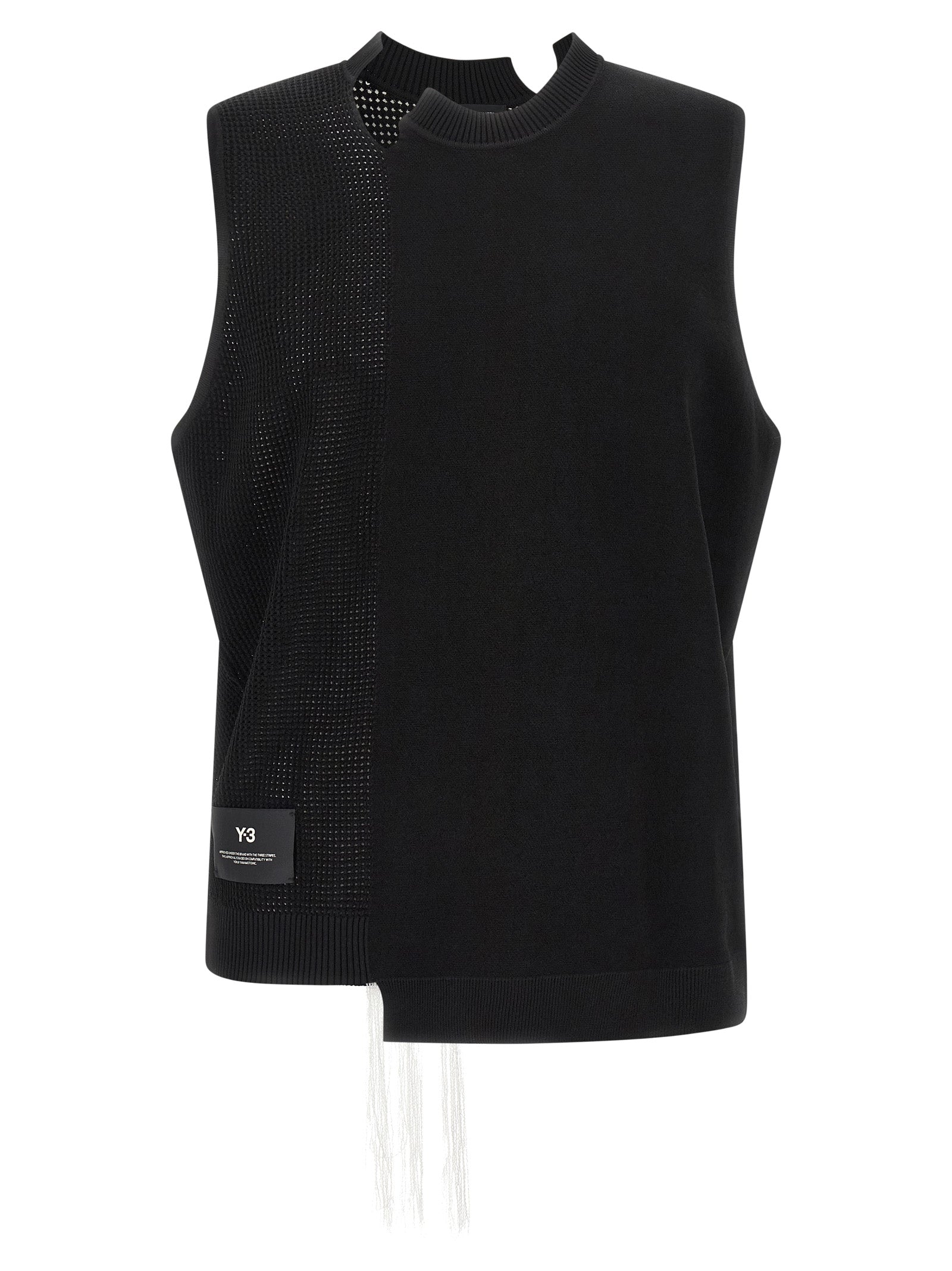 Y-3 GFX Knit Vest Black