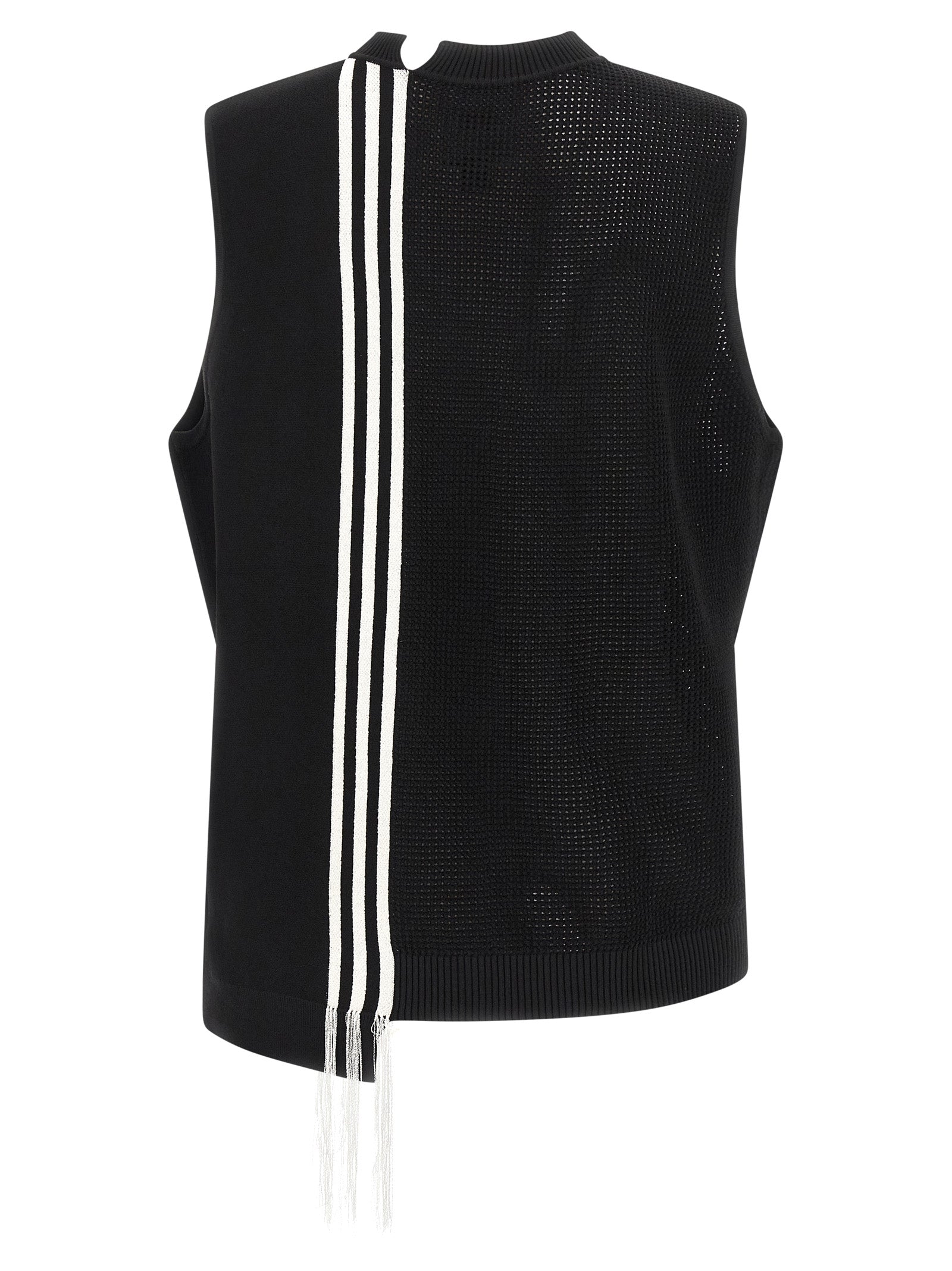Y-3 GFX Knitted Vest Black-thumbmail-2