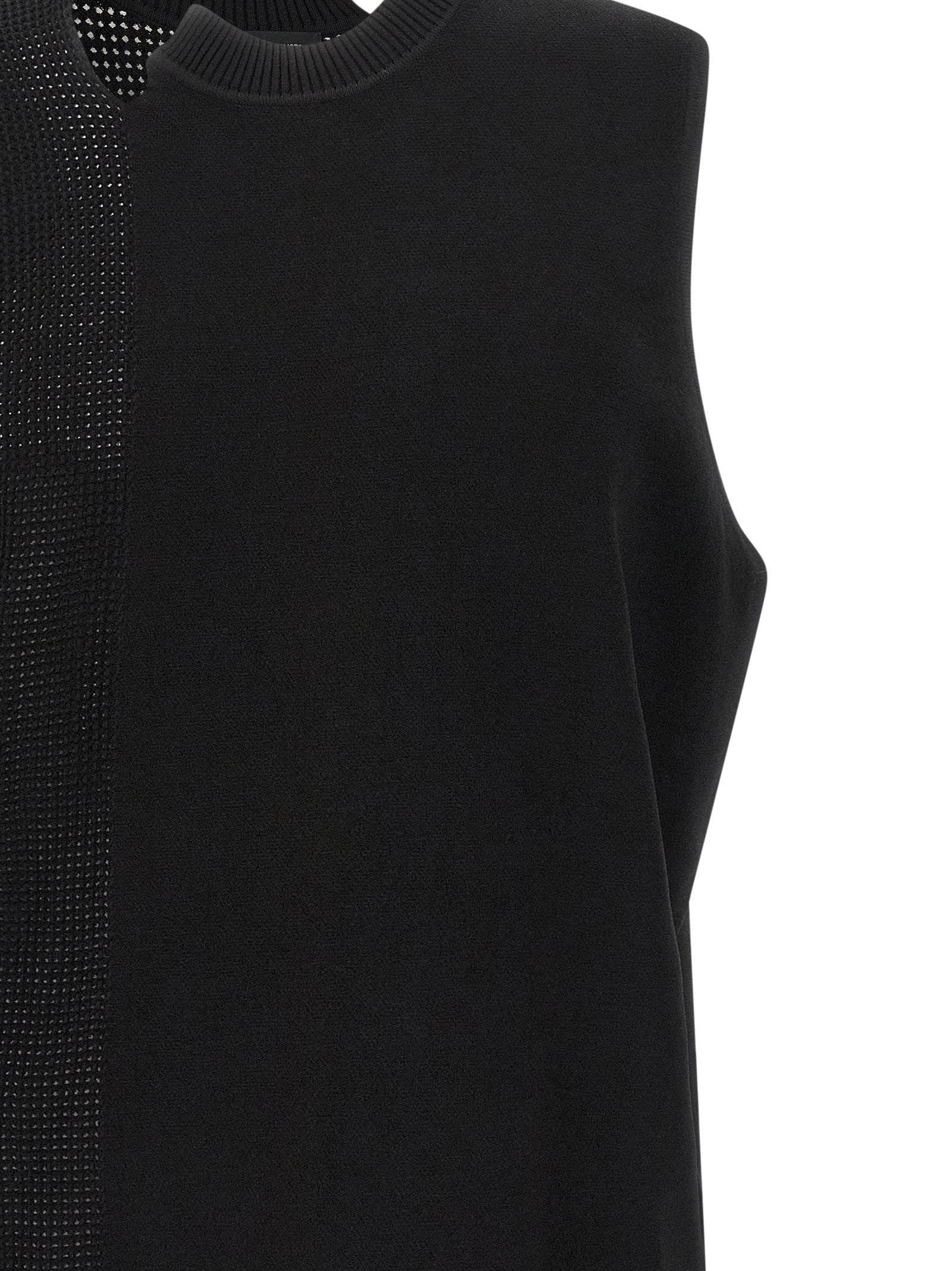 Y-3 GFX Knitted Vest Black-thumbmail-3