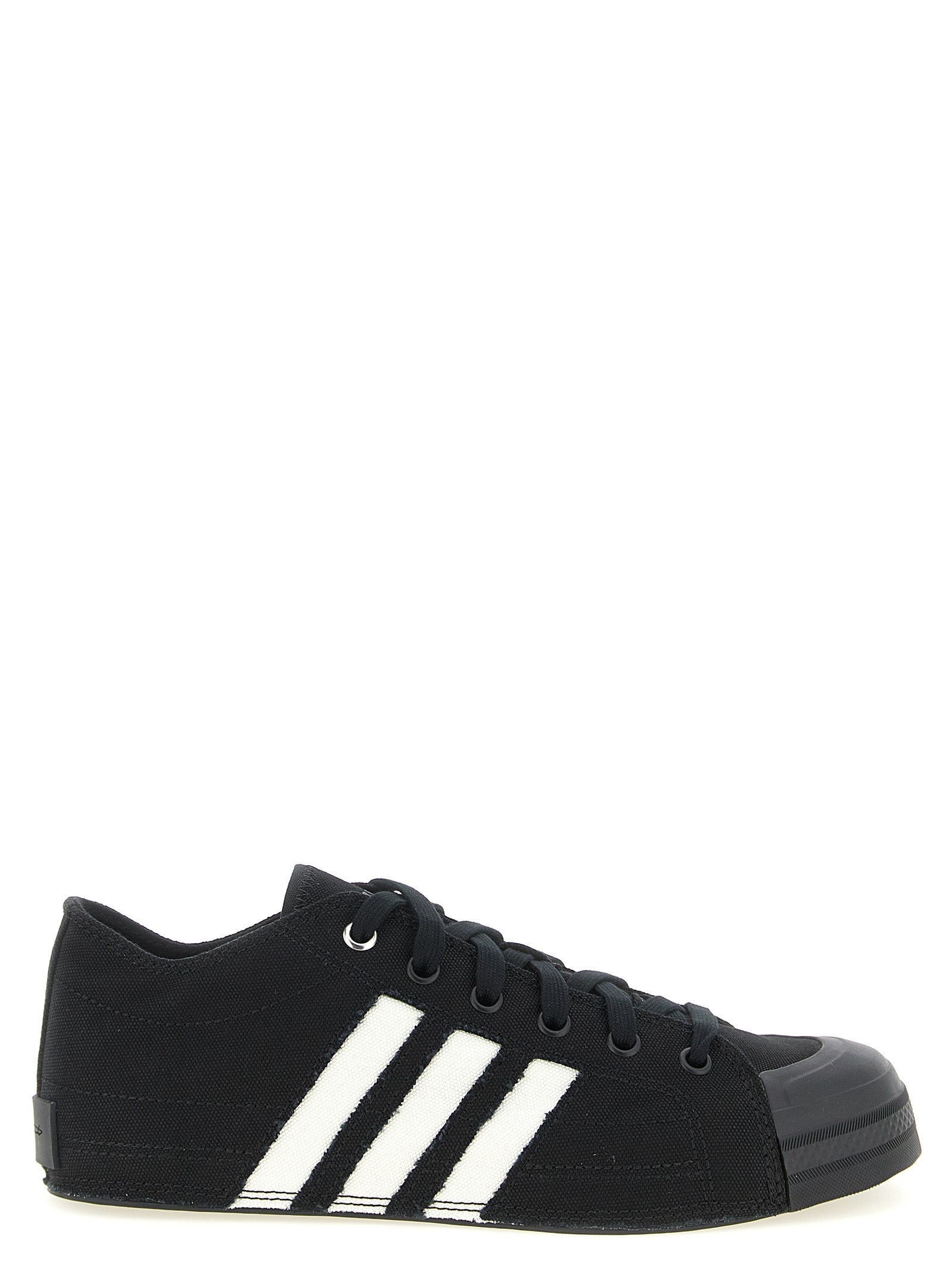 Y-3 Nizza Low Sneakers Black White-thumbmail-1