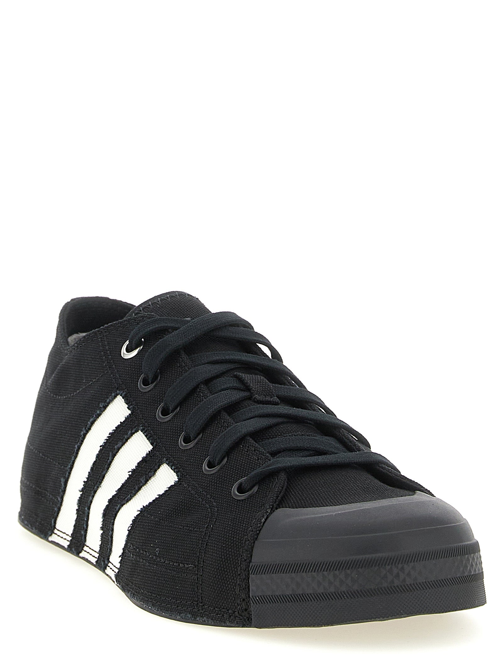 Y-3 Nizza Low Sneakers Black White-thumbmail-2