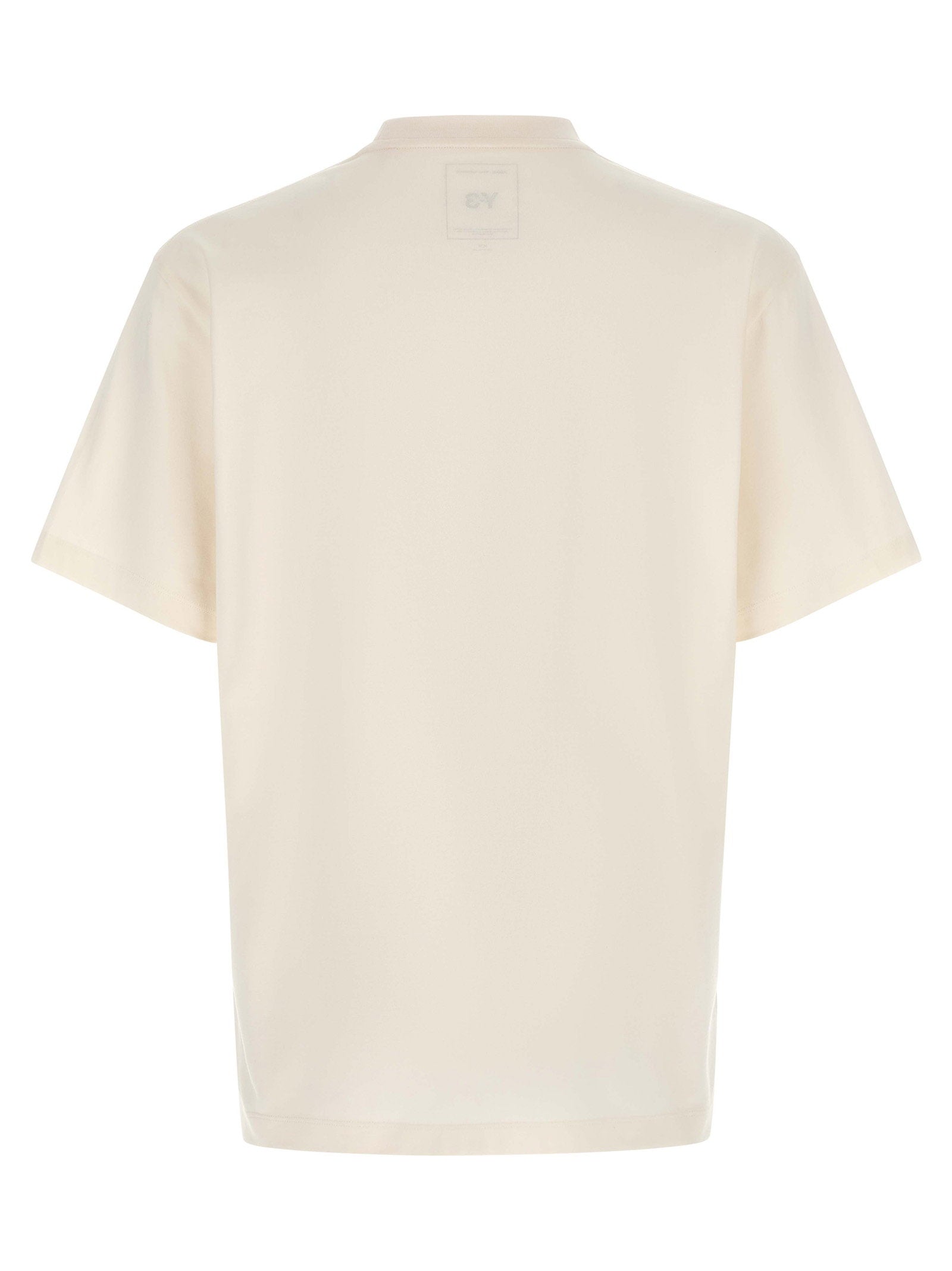 Y-3 Regular T-shirt in wit, achteraanzicht