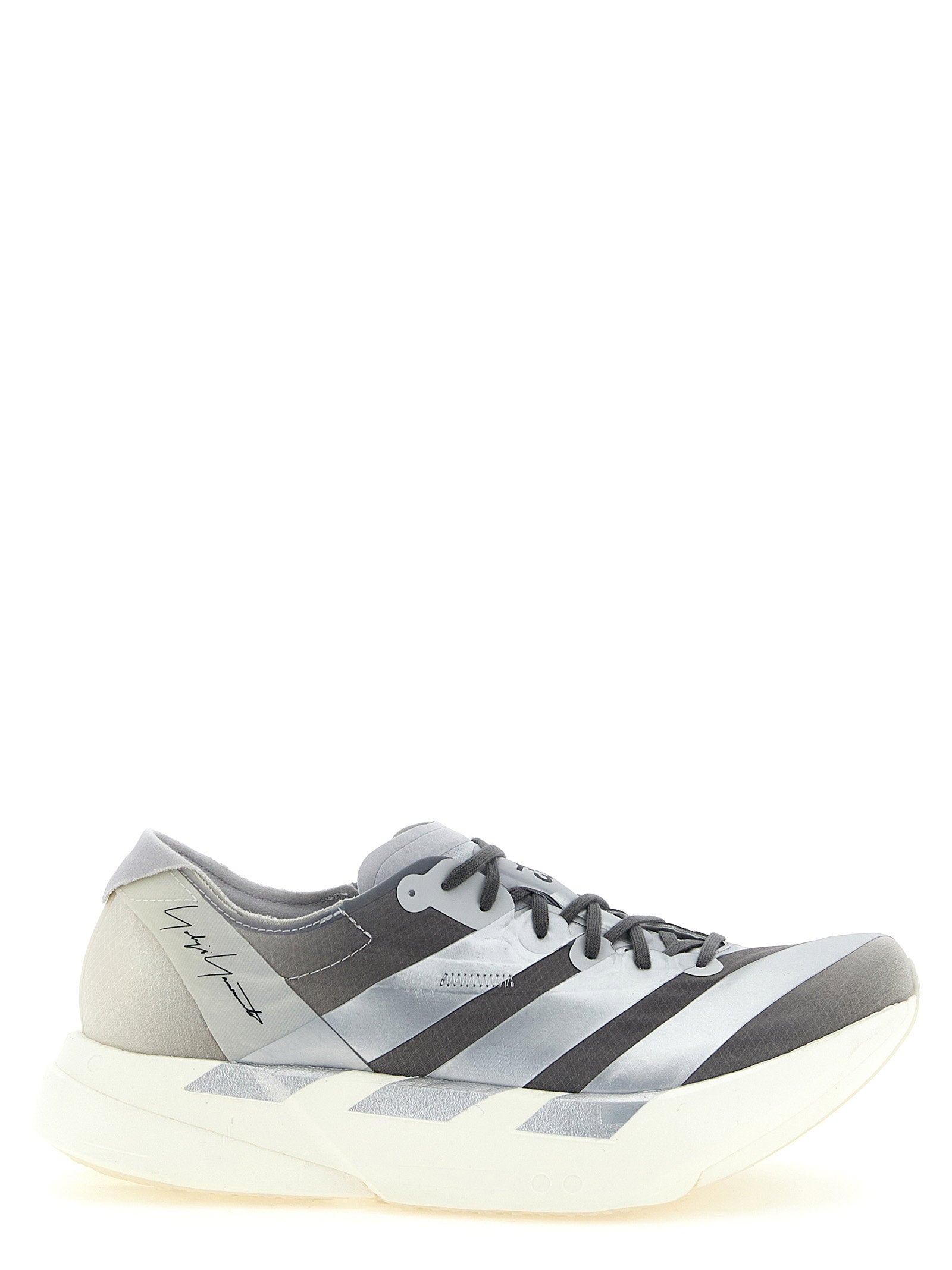 Y-3 Adizero Adios Pro 4 Sneakers Wit/Zilver Sneakers Y-3