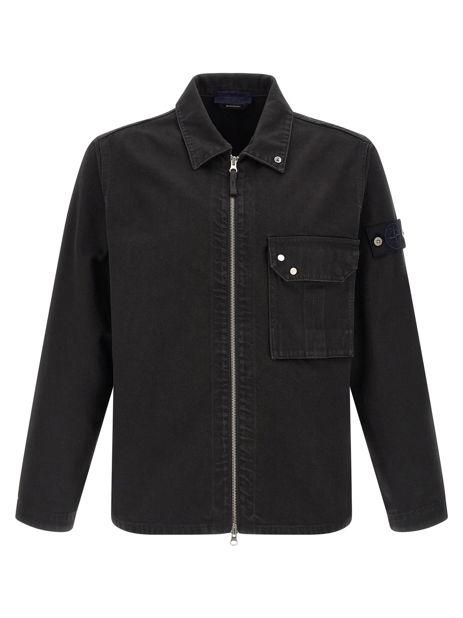 Stone Island Denim Overshirt Shirts Stone Island