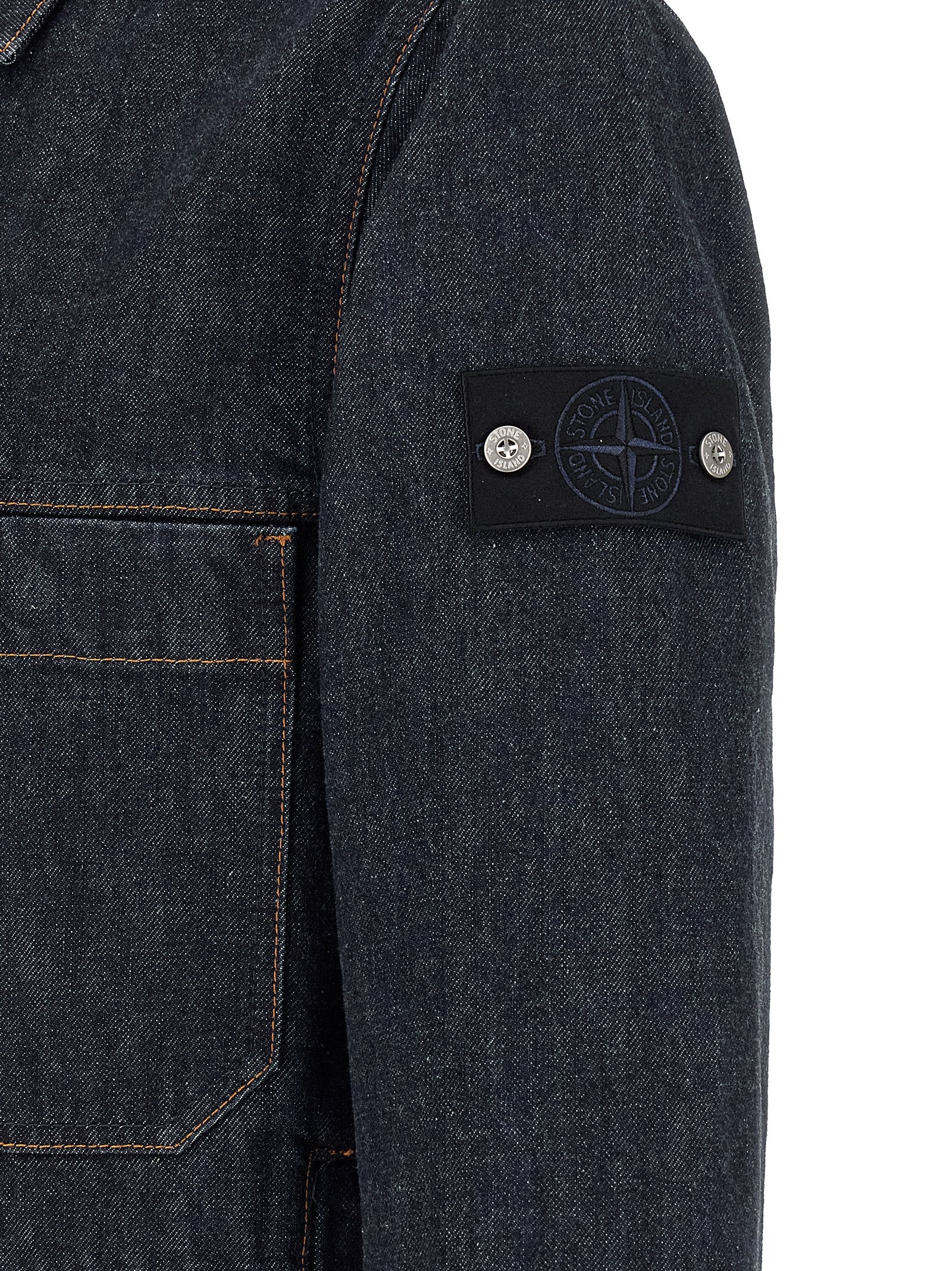 Stone Island Denim Workwear Jacket Overshirt-5