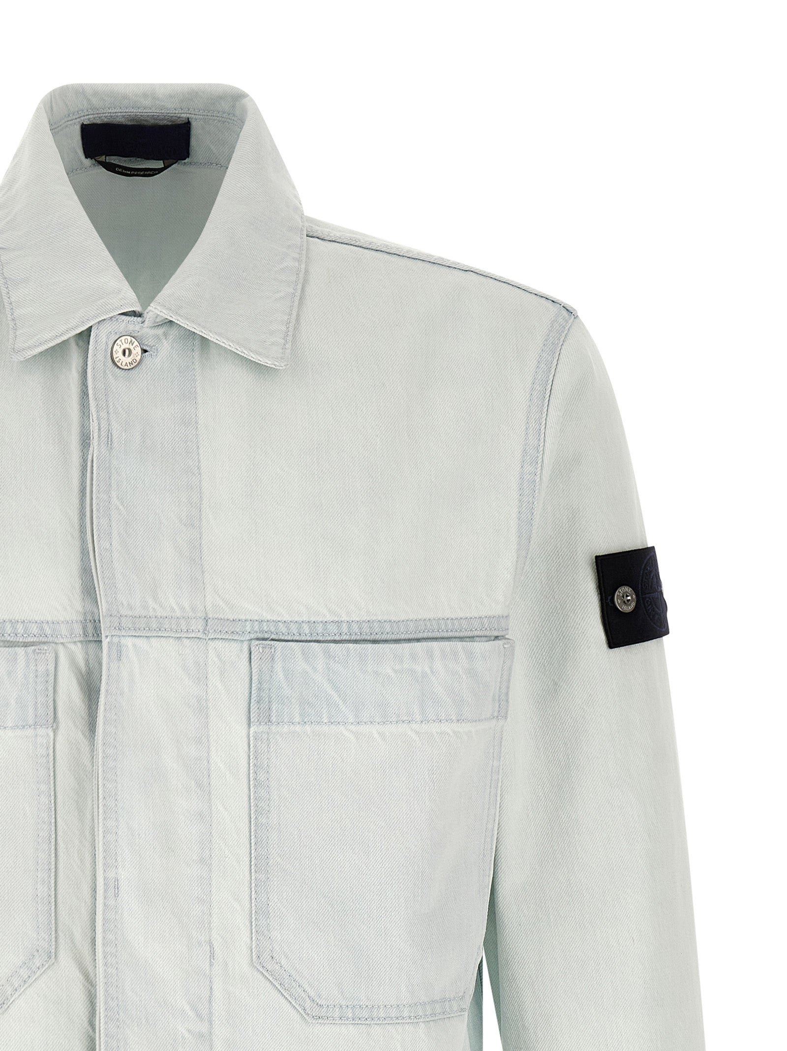 Stone Island Denim Research Ultra Bleached Denim Jacket Extra Bleach-thumbmail-3
