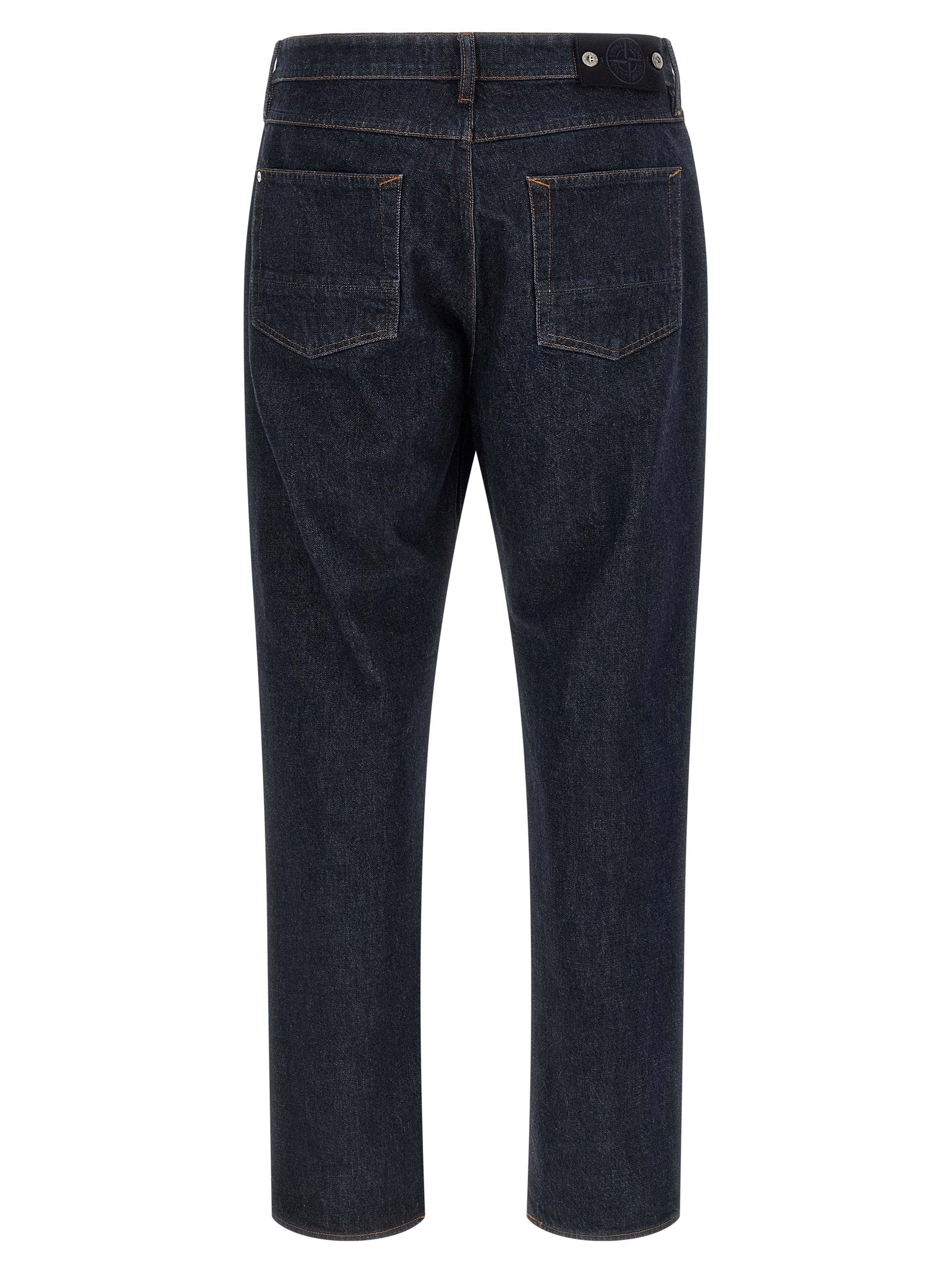 Stone Island J100005 Indigo Denim-Raw Straight Jeans Donkerblauw-thumbmail-2