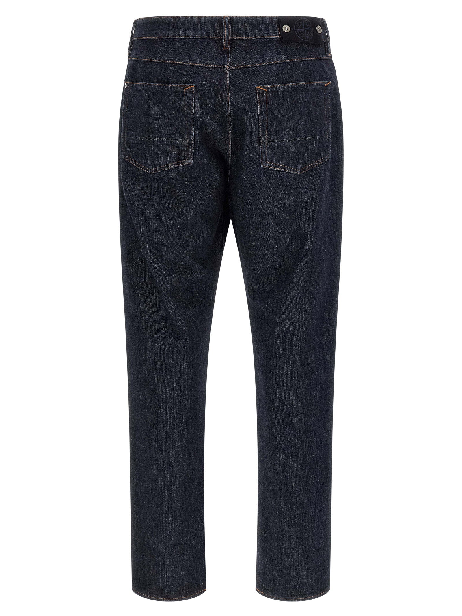 Stone Island J100005 Indigo Denim-Rinsed Regular Straight Jeans Blauw-thumbmail-2
