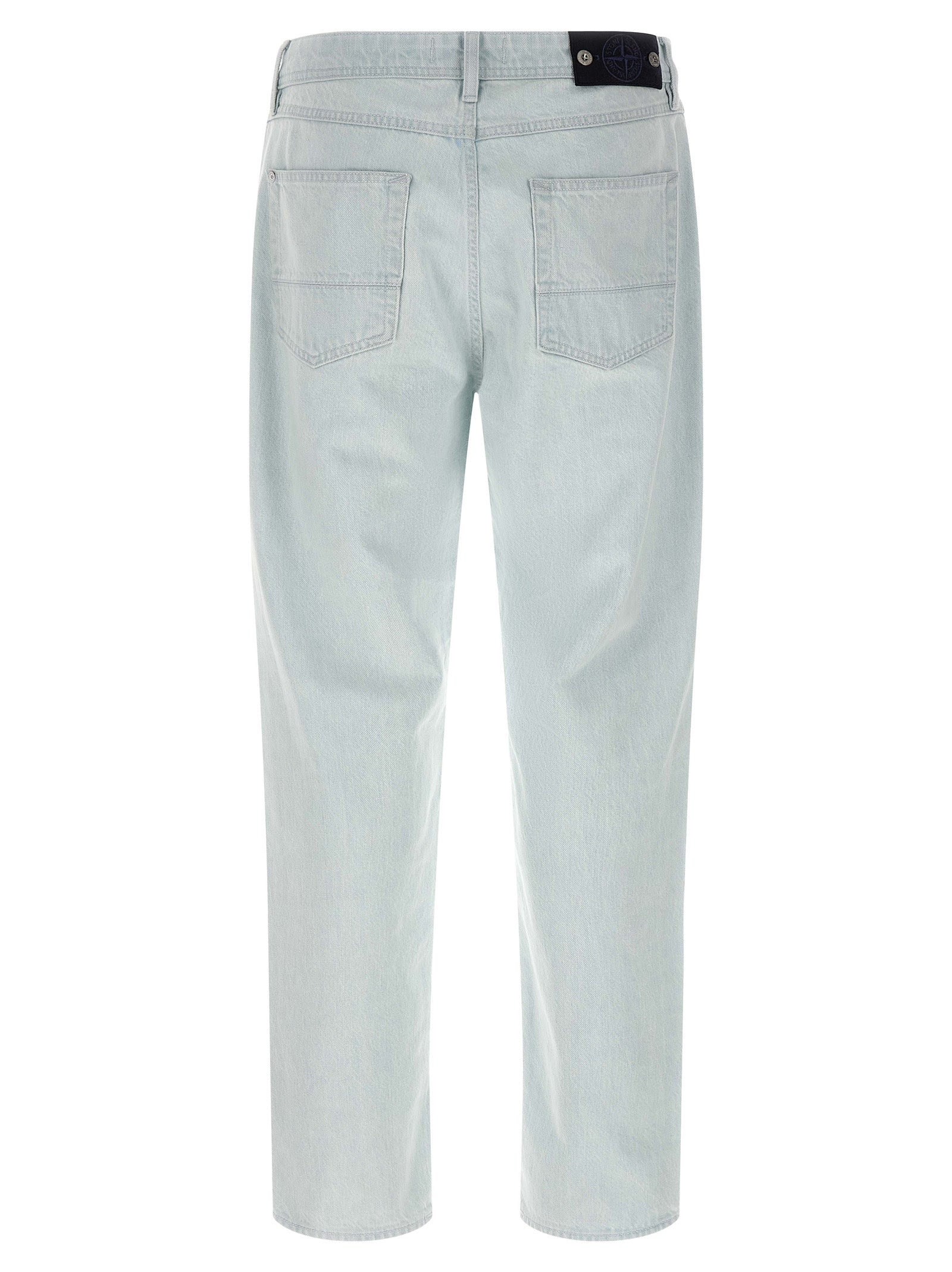 Stone Island J100006 Indigo Denim-Rinsed Loose Fit Jeans Lichtblauw-thumbmail-2