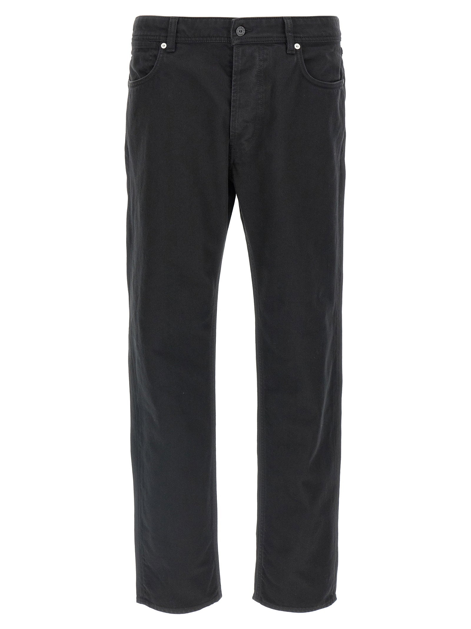 Stone Island Light Bull Denim-TC Regular Straight Jeans Zwart