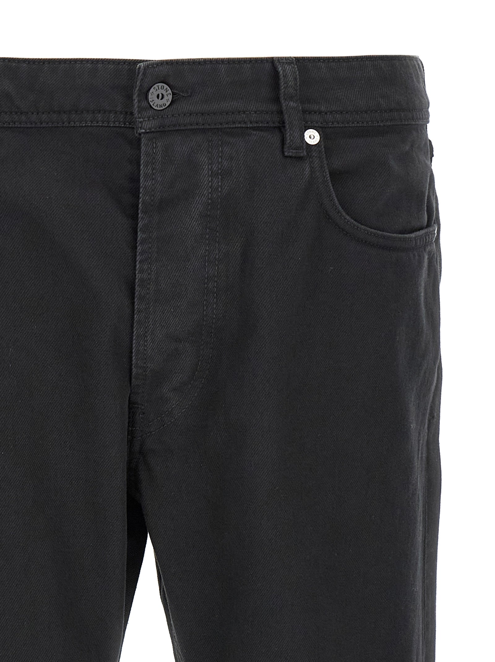 Stone Island Light Bull Denim Straight Jeans Zwart-thumbmail-3