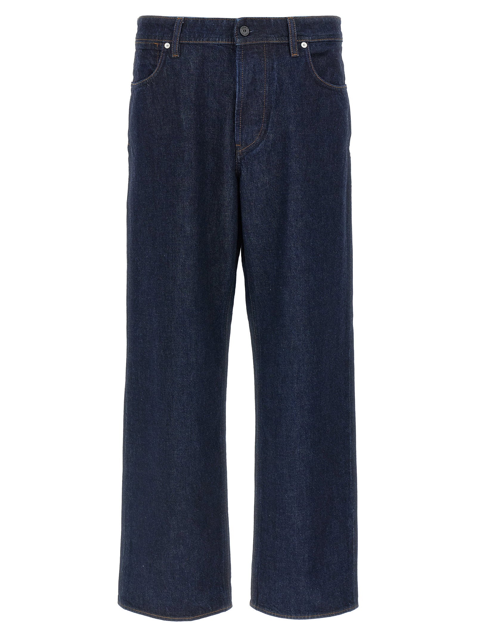 Stone Island Denim Research Loose Fit Rinsed Jeans Indigo Jeans Stone Island