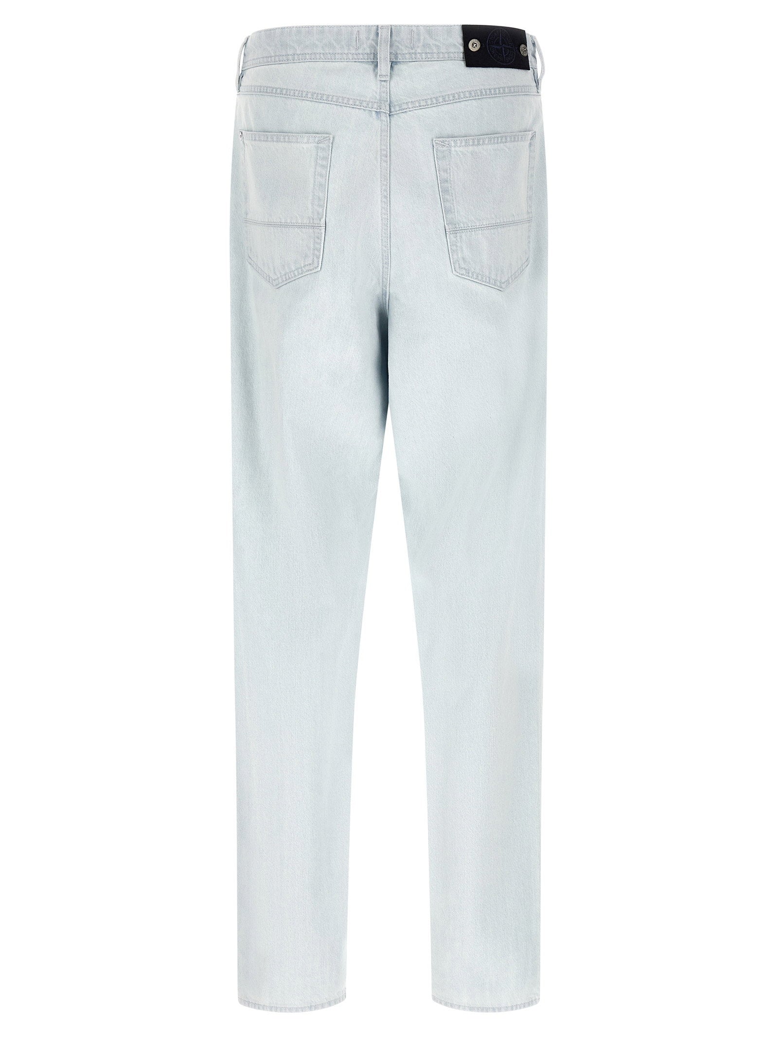 Stone Island jeans met wijde rechte pijp