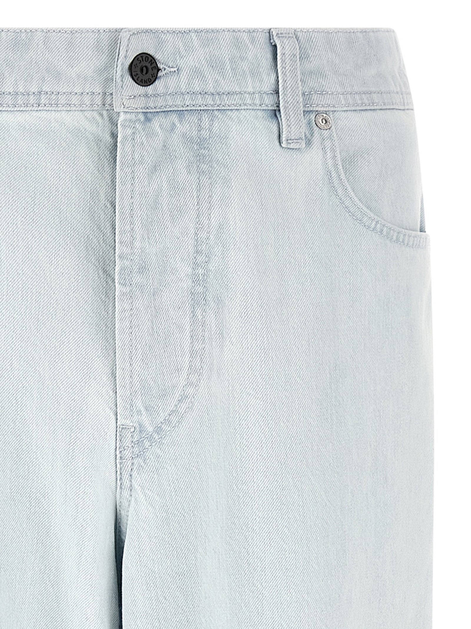 Stone Island J100006 Indigo Denim Ultra Bleached Jeans Lichtblauw-thumbmail-3