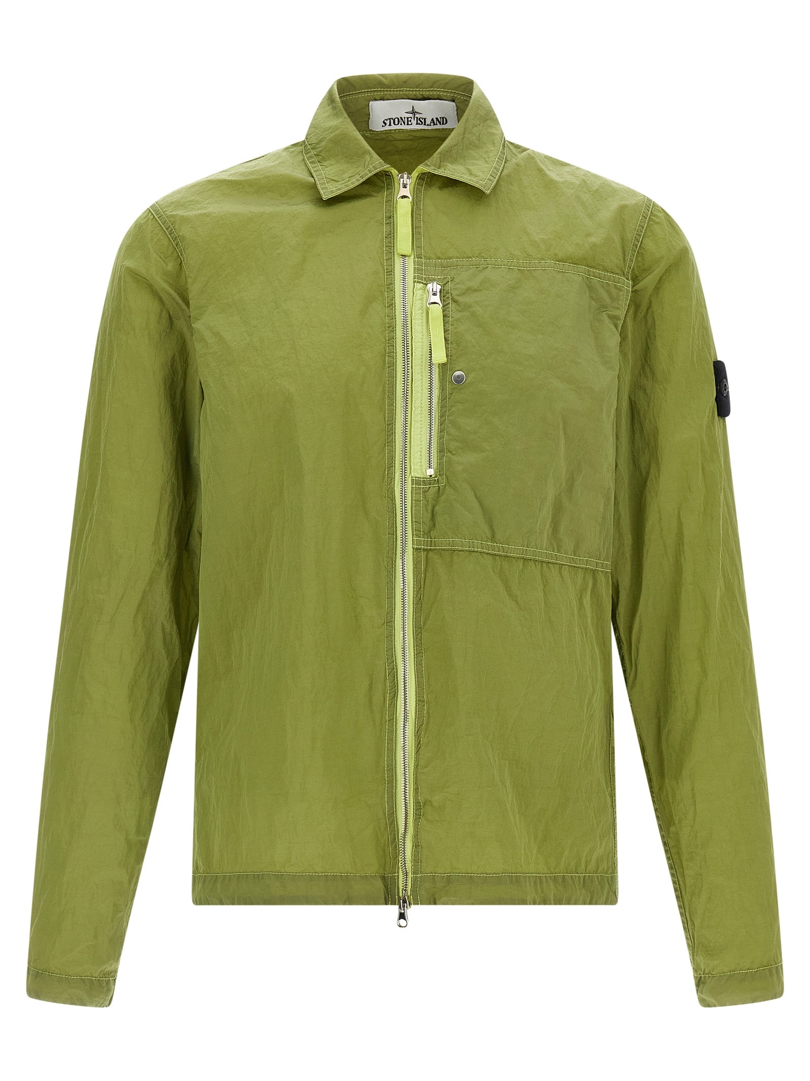 Titel  Stone Island 1200038 Nylon Metal ECONYL Overshirt Green