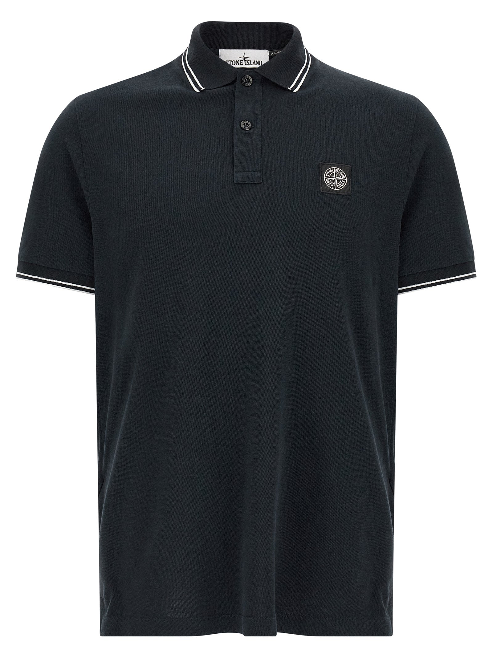 Stone Island 2200010 Polo Shirt Black Cotton