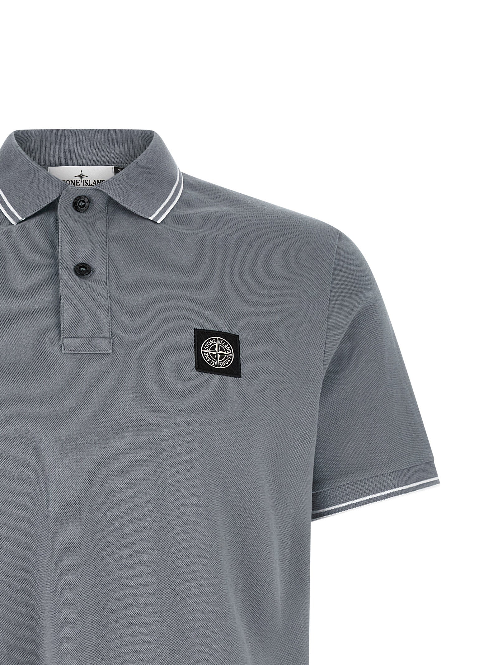 Stone Island 2200010 Polo Shirt Grey Men-3