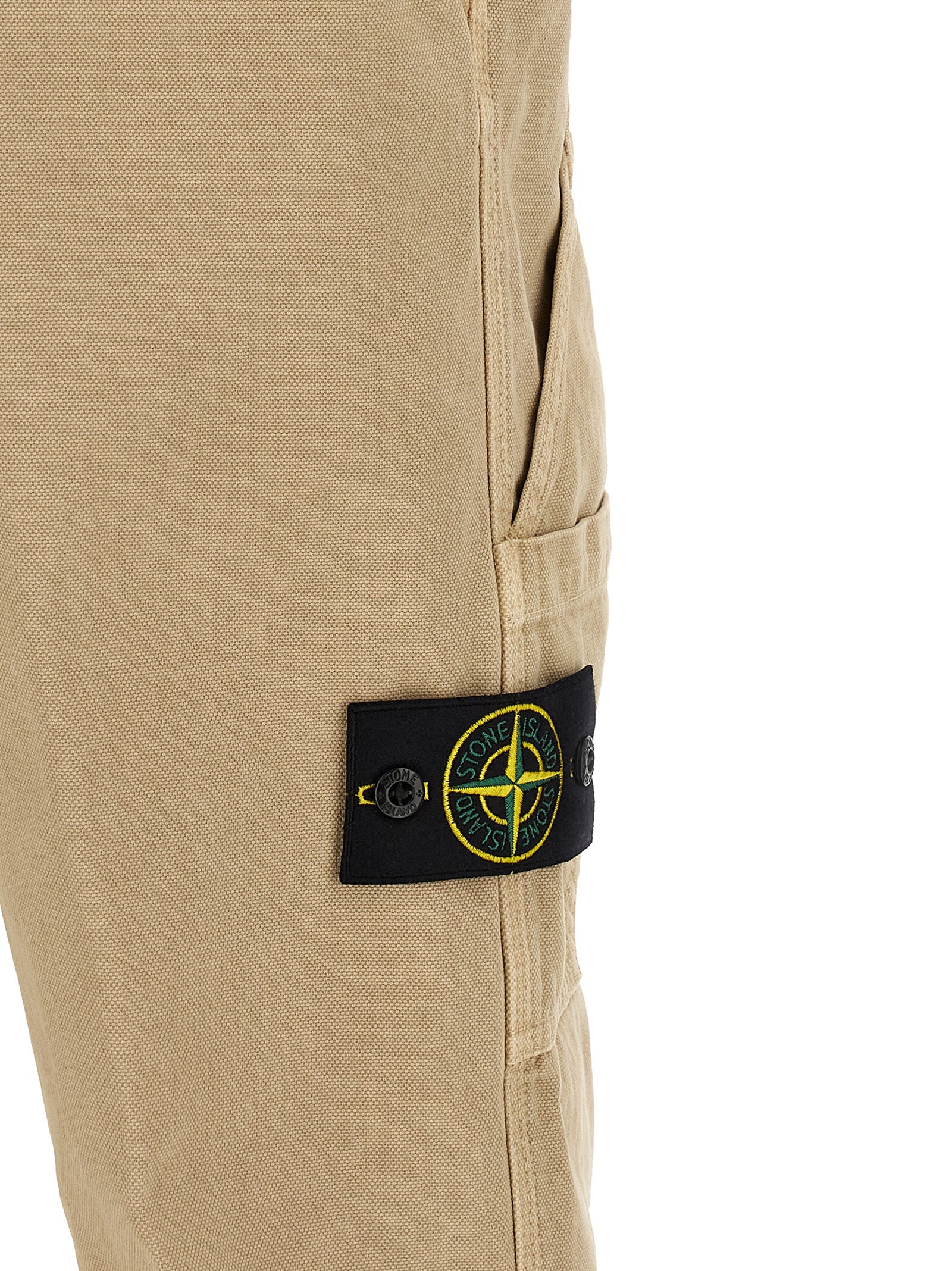 Stone Island 3100037 Organic Panama Cotton Old Effect Pants Desert-thumbmail-5