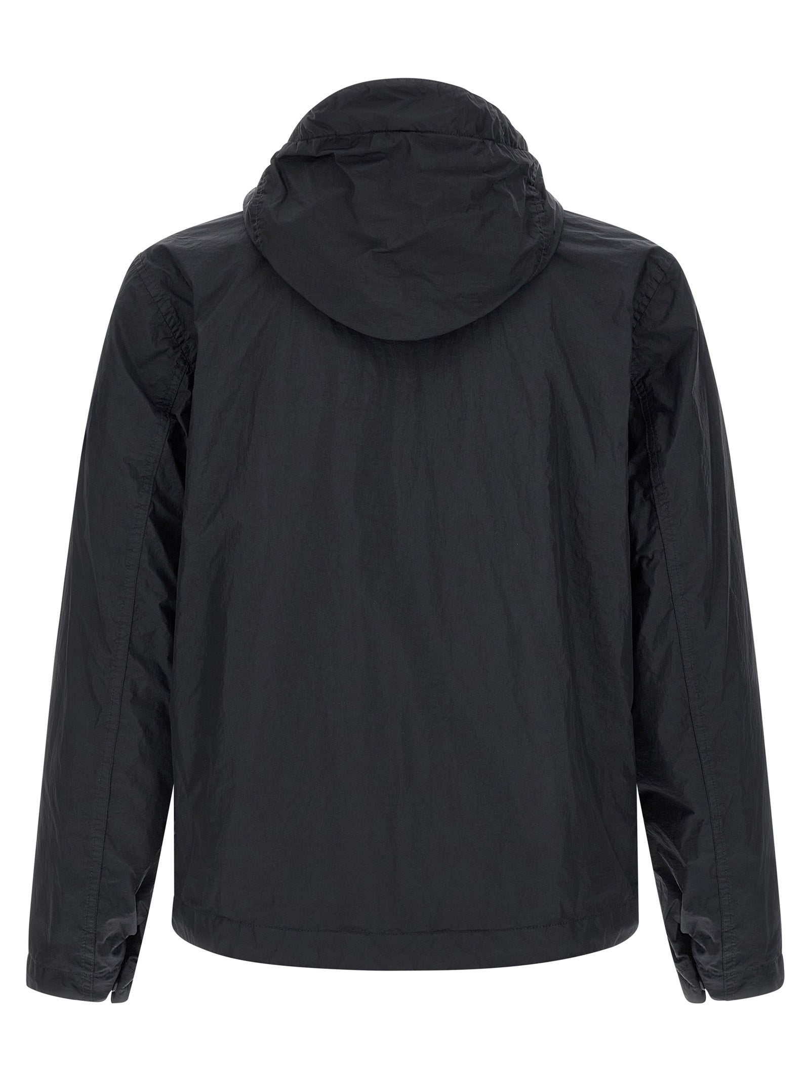 Stone Island 4100001 Crinkle Reps NY Hooded Jacket Zwart-thumbmail-2