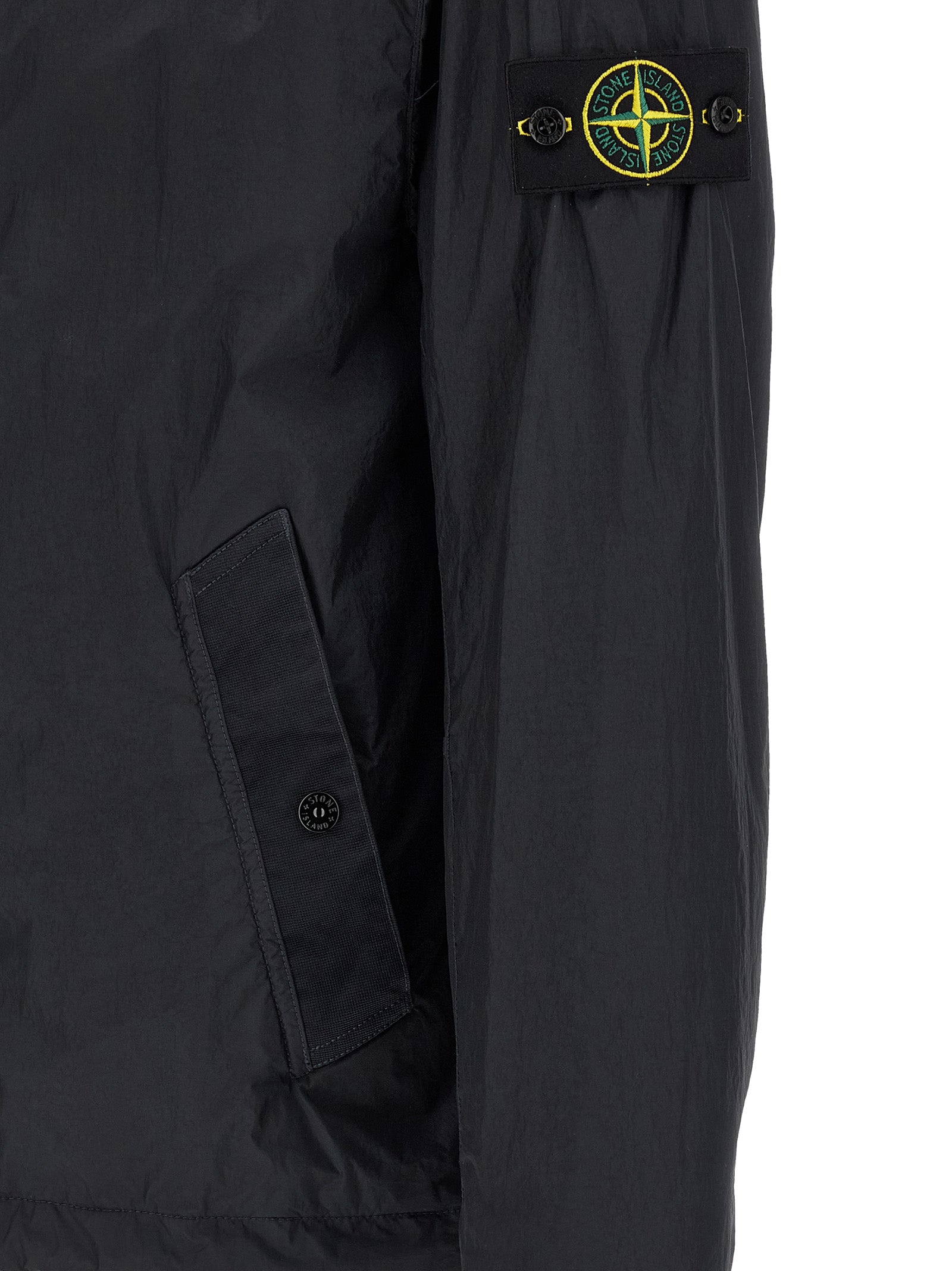 Stone Island 4100001 Crinkle Reps NY Hooded Jacket Zwart-thumbmail-4